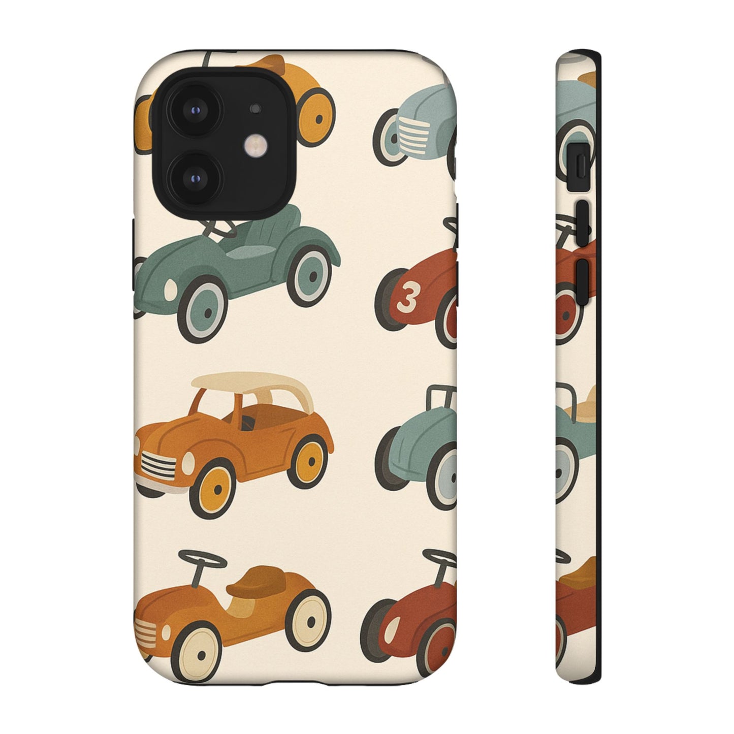 Vintage Car Phone Case, Tough Cases, Kids Gift, Car Lover Accessory, Retro Style, Phone Protection, Unique Design, pedal cars