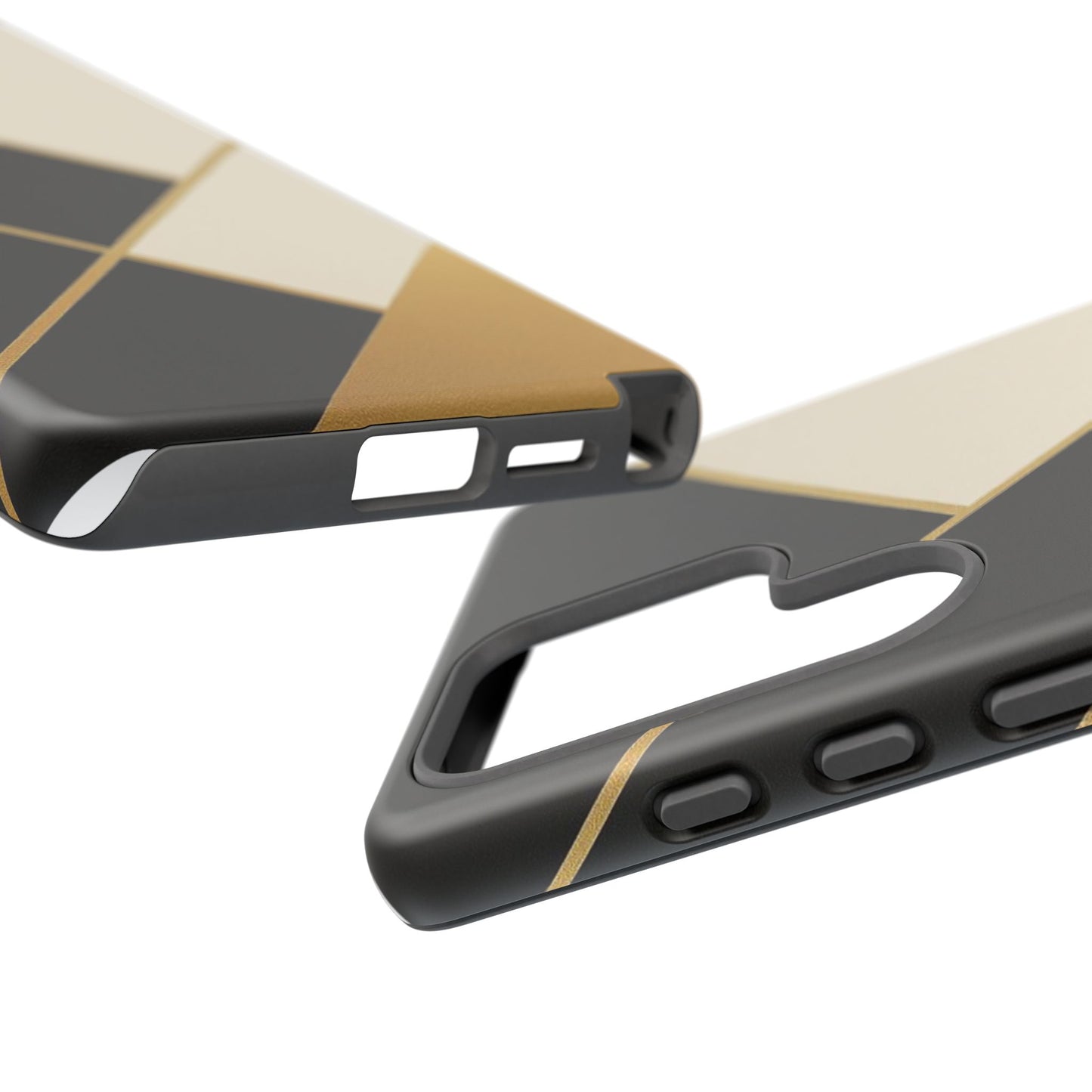 Chic Phone Case, Stylish Phone Cover, Geometric Design Case, Protective Mobile Case, Modern Phone Protector