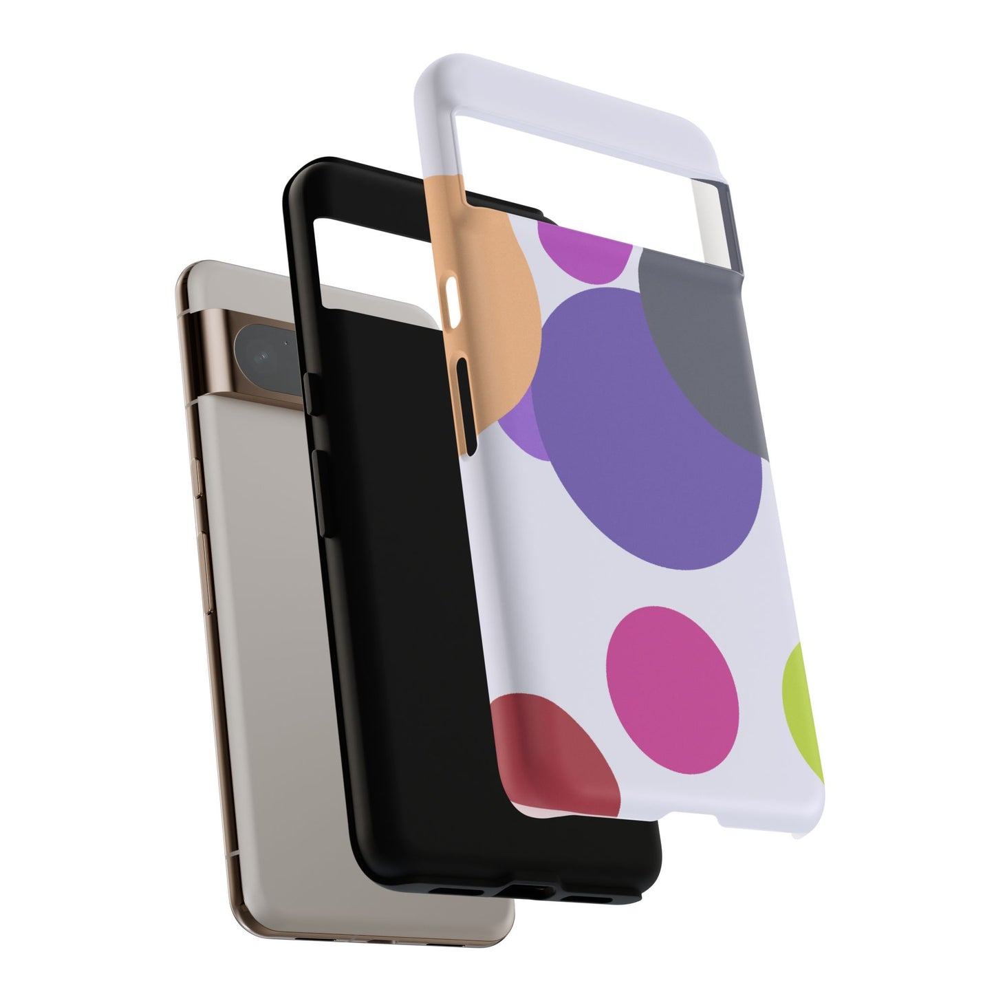 Colorful Geometric Phone Case, Bold Protective Cover for iPhone, Unique Gift for Trendy Teens, Fun Customizable Cases, Modern Design