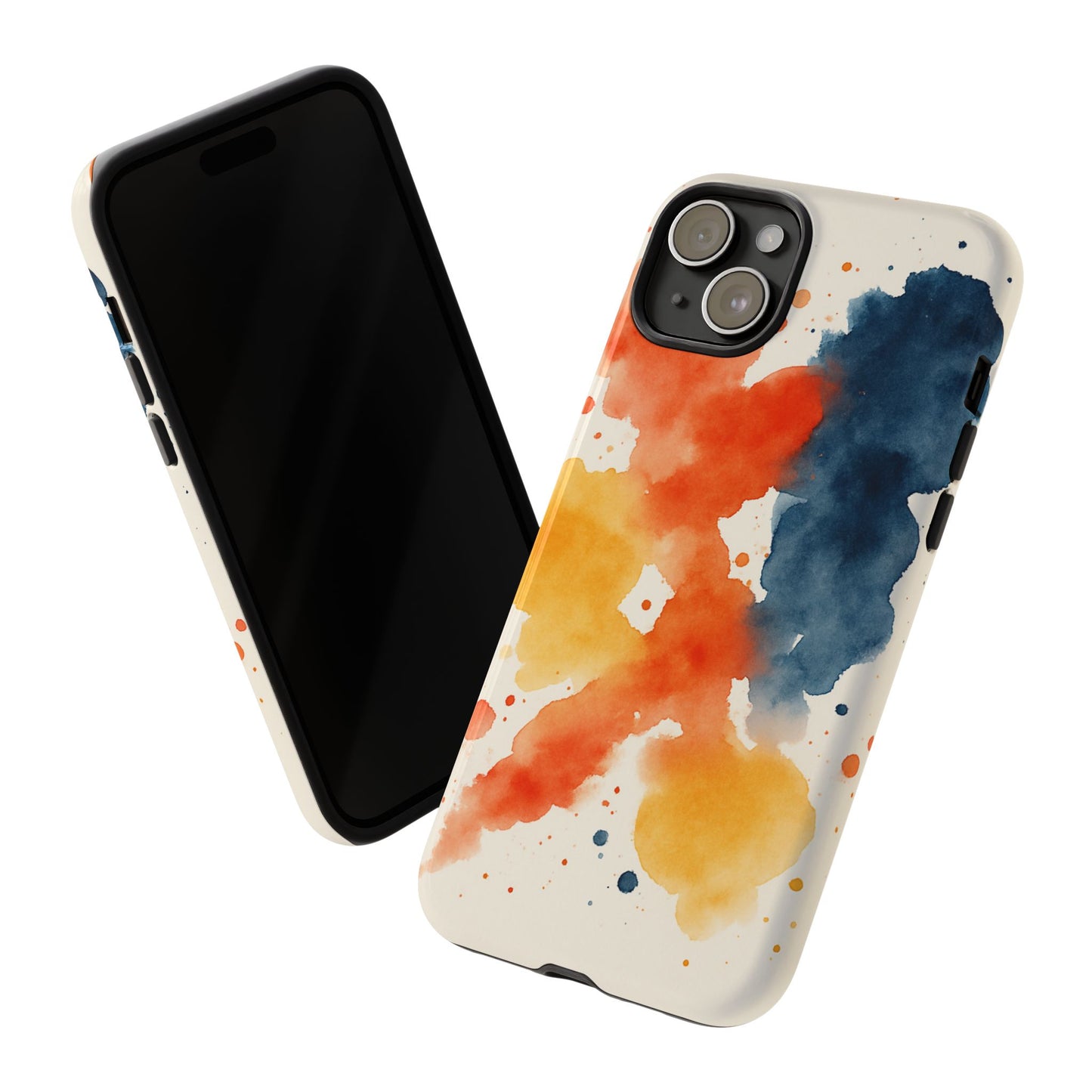Watercolor Phone Case - Abstract Design, Tough Cases for Men & Women, Stylish Gift, Artistic Accessory for All Occasions