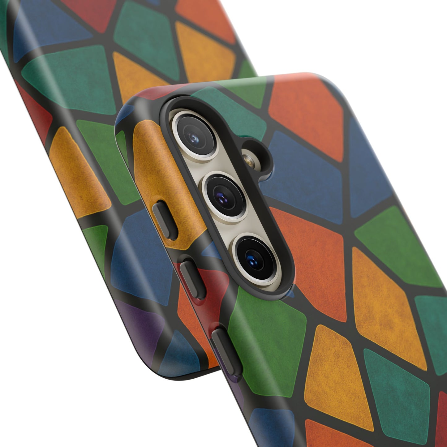 Colorful Mosaic Phone Case, Tough Cell Phone Cover, Vibrant Smartphone Protector, Unique Gift for Weddings, Birthday, Holidays