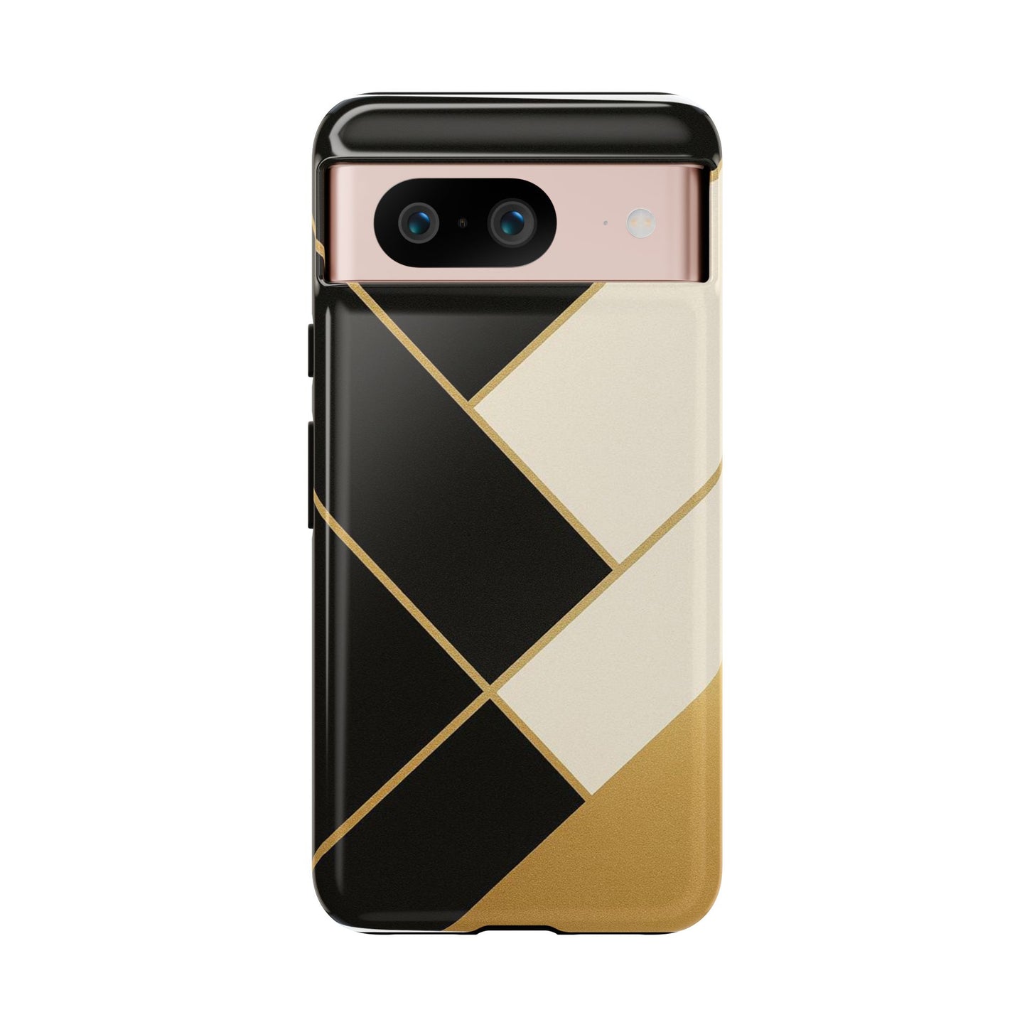 Chic Phone Case, Stylish Phone Cover, Geometric Design Case, Protective Mobile Case, Modern Phone Protector
