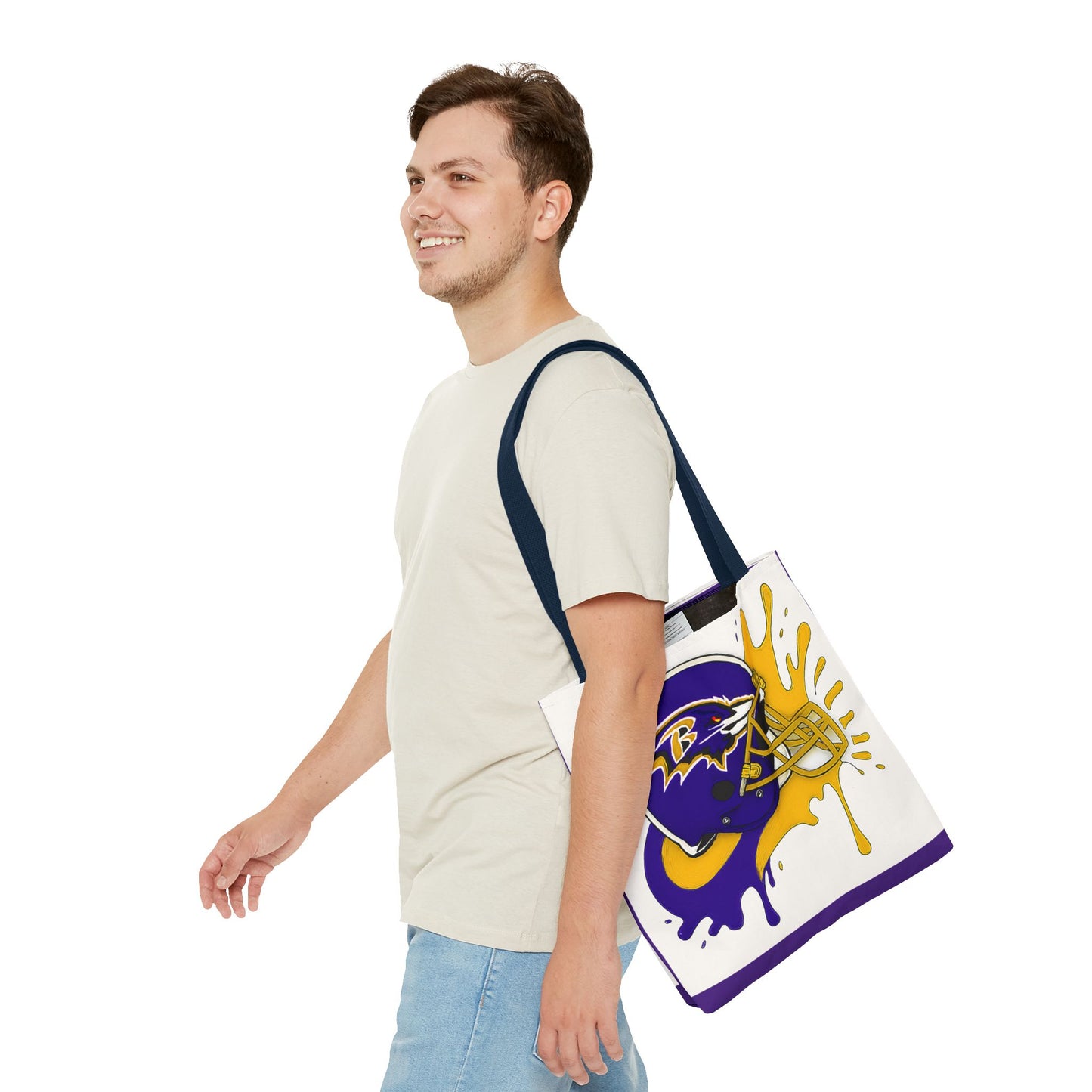 Bold Ravens-Inspired Tote Bag, Football Fan Gift, Sports Tote, Game Day Accessory, Team Spirit Bag, Unique Gift for Her