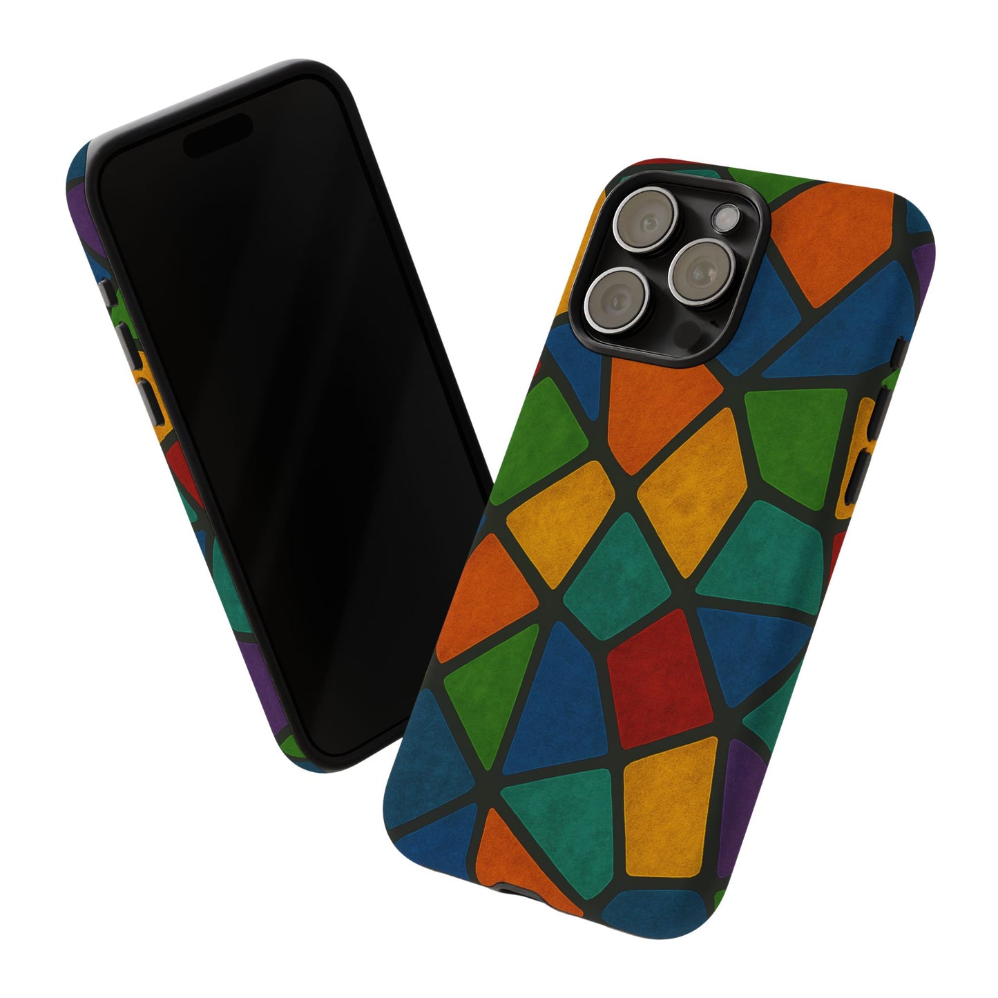 Colorful Mosaic Phone Case, Tough Cell Phone Cover, Vibrant Smartphone Protector, Unique Gift for Weddings, Birthday, Holidays