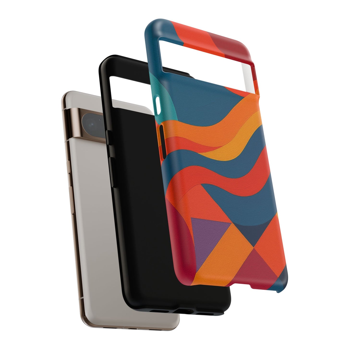 Vibrant Phone Case, Abstract Design Cover, Tough Cases for All Occasions, Stylish Gift for Tech Lovers, Modern Phone Accessories