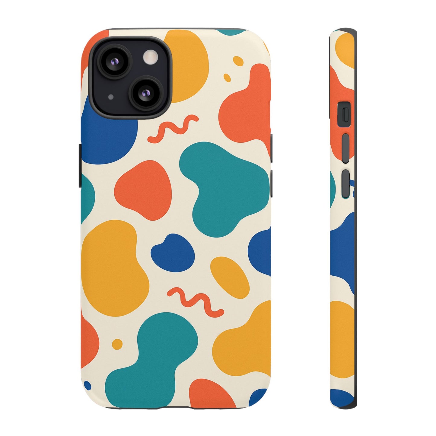Colorful Phone Case with Abstract Design, Stylish Phone Cover, Trendy Tech Accessory for Her, Unique Gift Idea, Fun Patterned Case