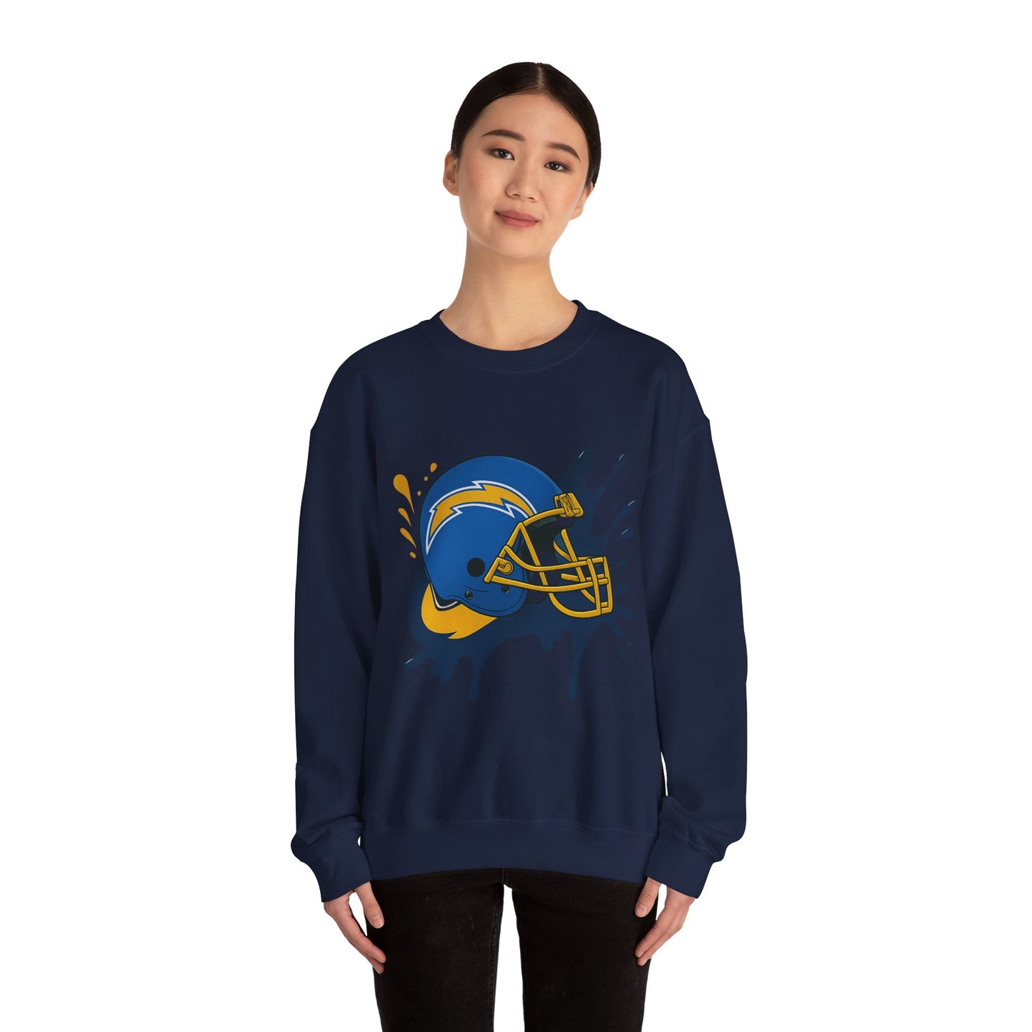 Sporty Splash Crewneck Sweatshirt - Football Lover Gift, Unisex Casual Wear, Game Day Attire, Cozy Sweatshirt, Fall Fashion