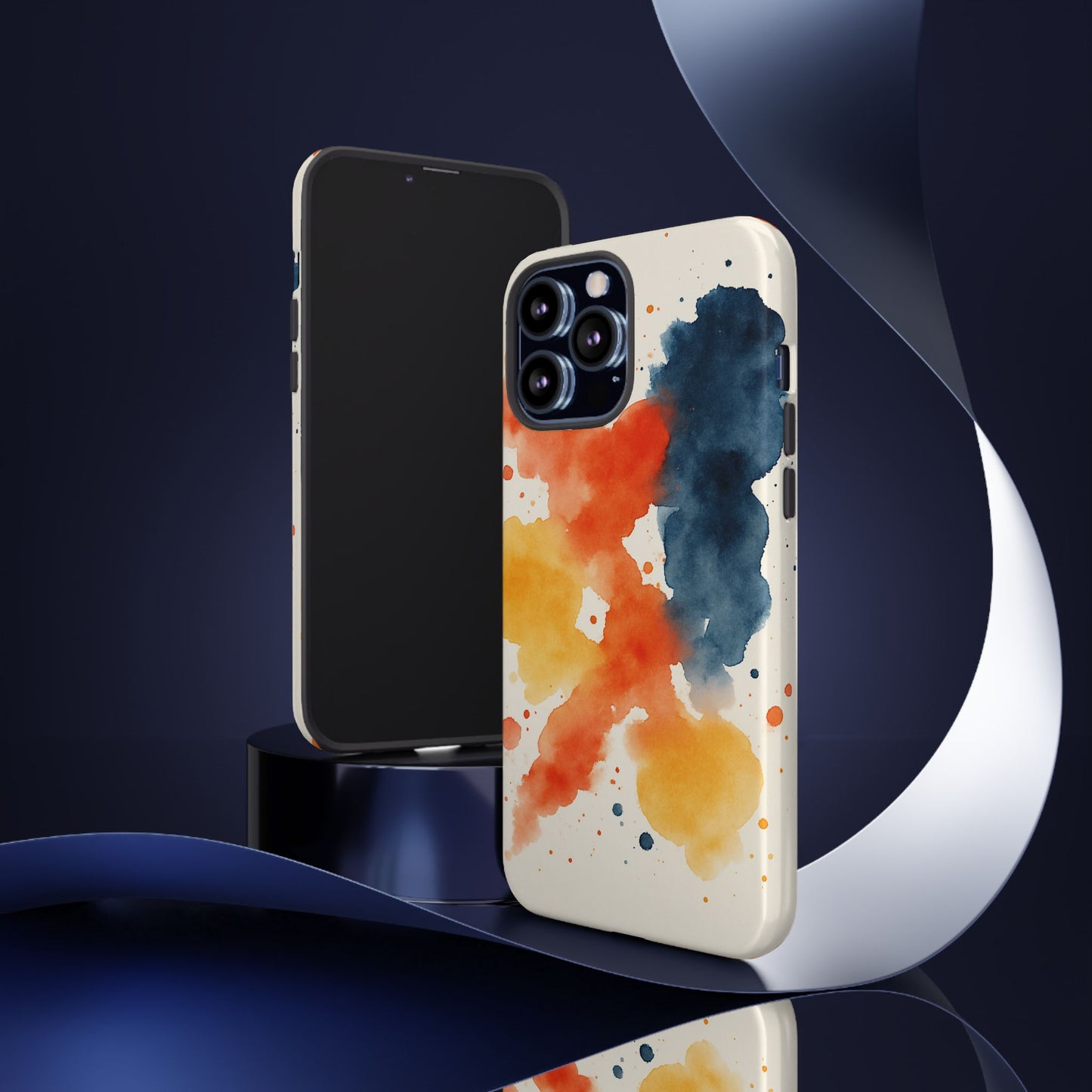 Watercolor Phone Case - Abstract Design, Tough Cases for Men & Women, Stylish Gift, Artistic Accessory for All Occasions