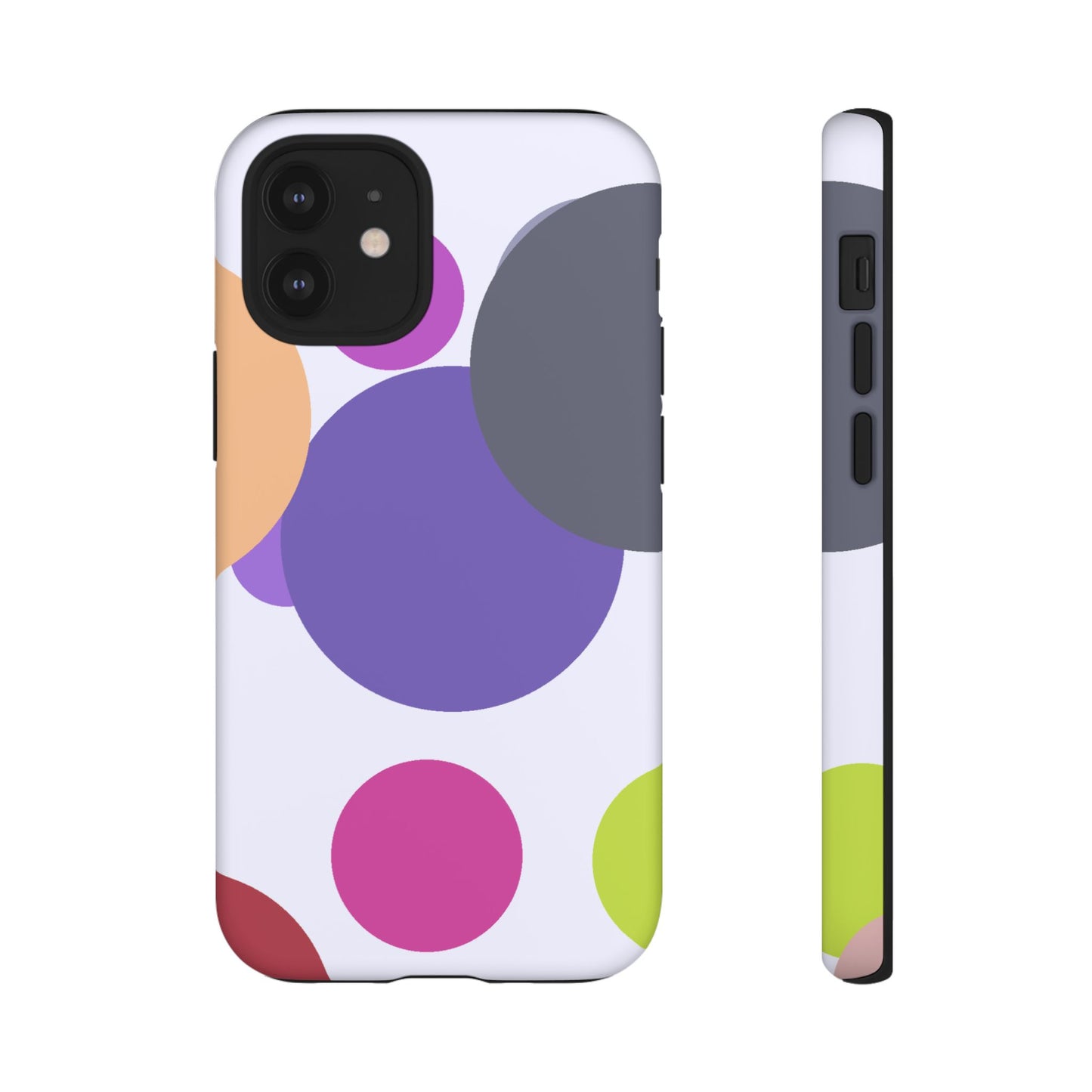 Colorful Geometric Phone Case, Bold Protective Cover for iPhone, Unique Gift for Trendy Teens, Fun Customizable Cases, Modern Design