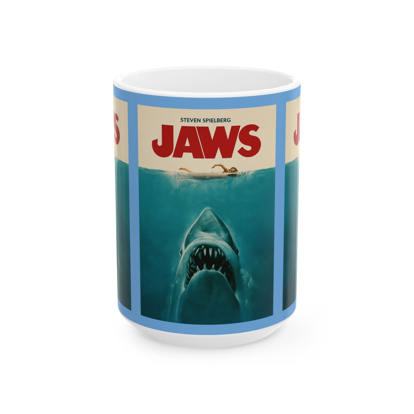 Classic Jaws Ceramic Mug - Perfect for Movie Lovers, Shark Fans, Home Decor, Gift for Him, Gift for Her