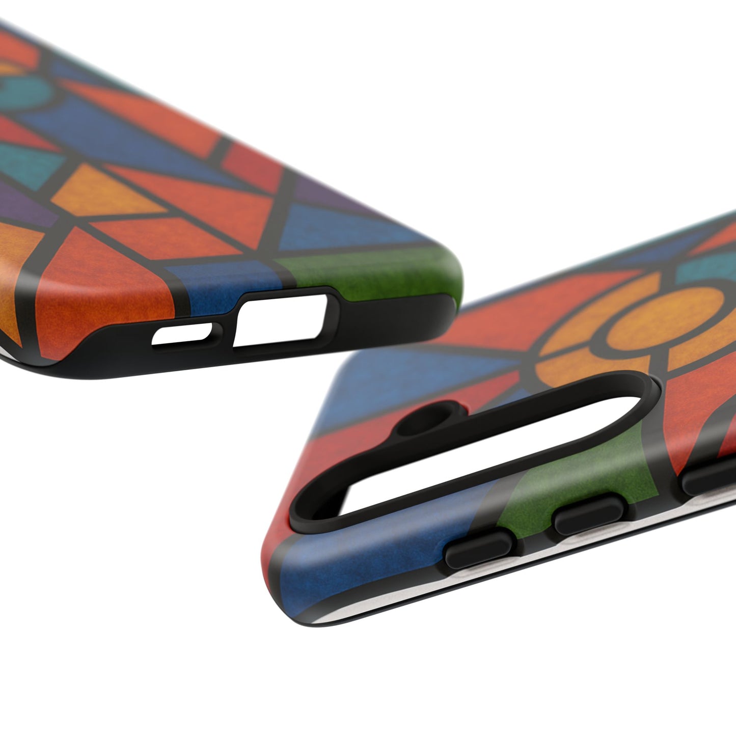 Colorful Stained Glass Phone Case, Artistic Phone Cover, Vibrant Protective Case, Unique Gift for Art Lovers, Stylish Smartphone Accessory