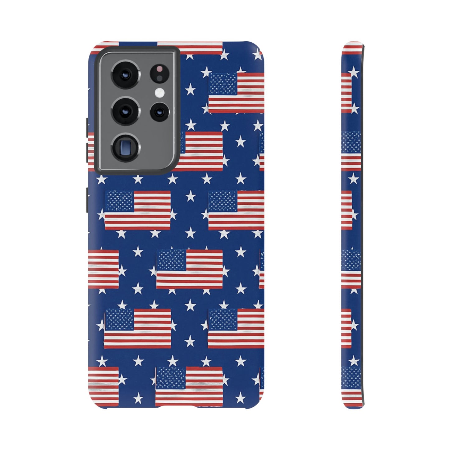 Patriotic Phone Case, Independence Day Accessories, American Flag Design, Star-Spangled Cover, Summer BBQ Gift