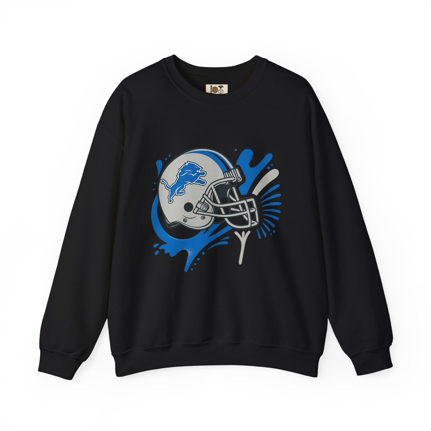Detroit Lions Sweatshirt, Unisex Heavy Blend Crewneck, Game Day Apparel, Sports Fan Gift, NFL Team Merchandise, Casual Comfort
