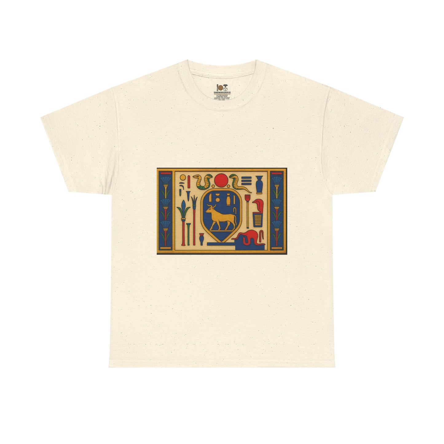Egyptian Hieroglyphs Unisex Heavy Cotton Tee, Graphic Tee, Casual Wear, Gift Idea, Unique Shirt, Summer Style