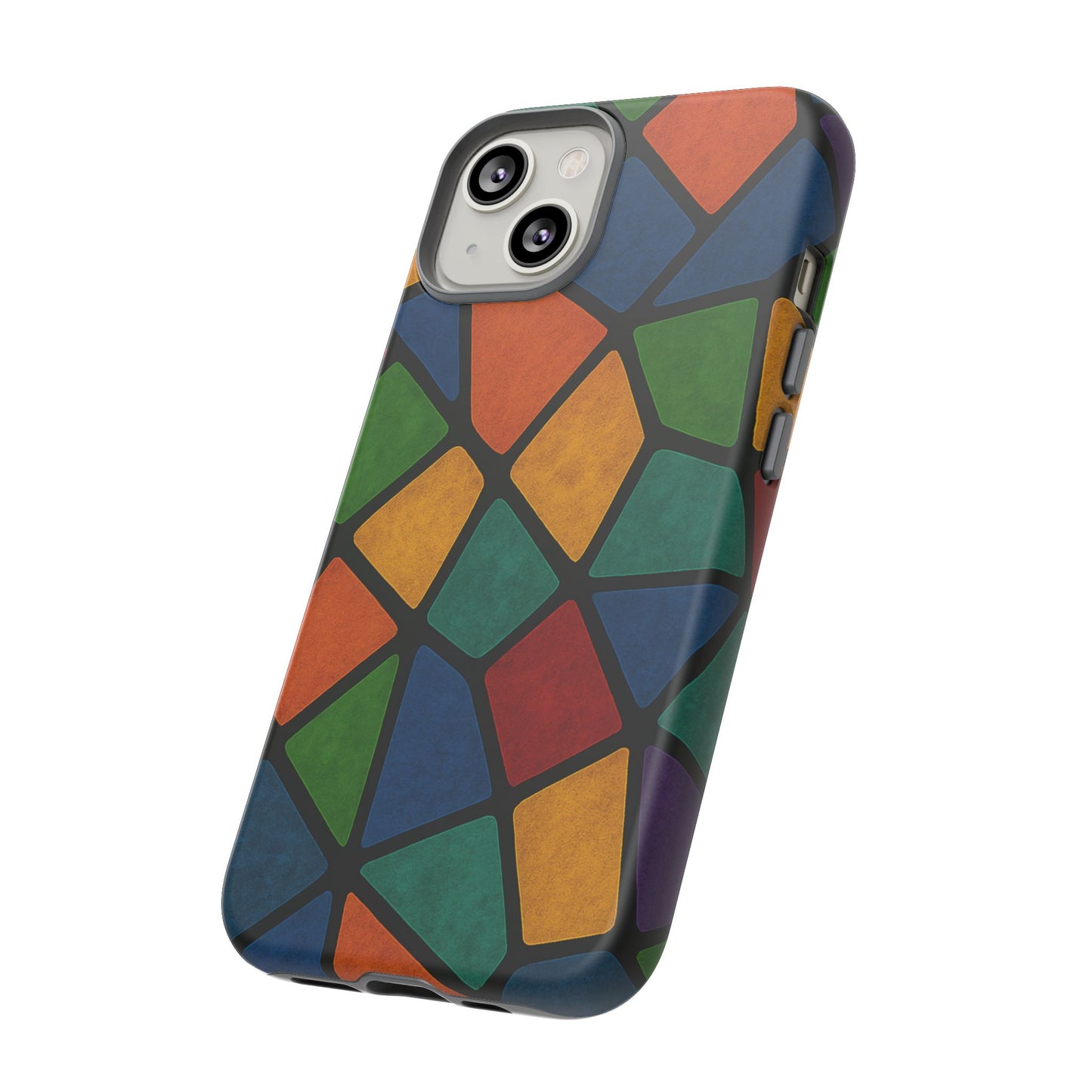 Colorful Mosaic Phone Case, Tough Cell Phone Cover, Vibrant Smartphone Protector, Unique Gift for Weddings, Birthday, Holidays