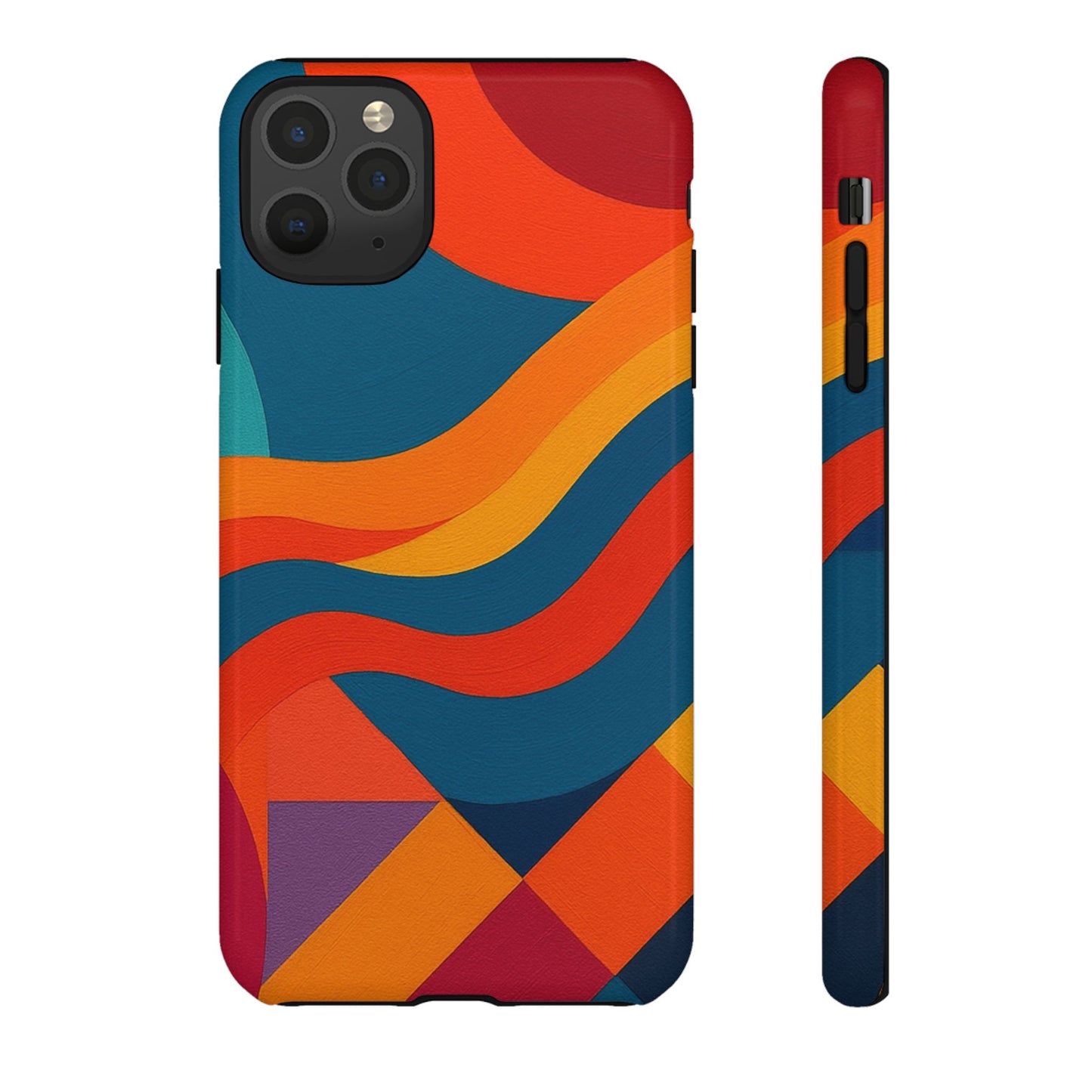 Vibrant Phone Case, Abstract Design Cover, Tough Cases for All Occasions, Stylish Gift for Tech Lovers, Modern Phone Accessories