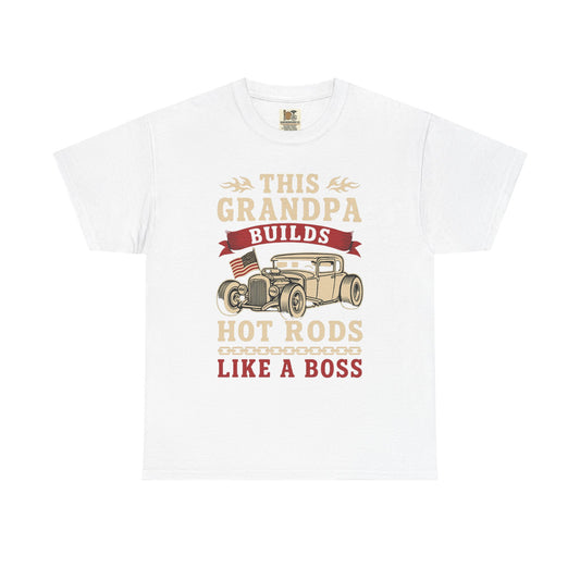 This Grandpa Builds Hot Rods Heavy Cotton Tee, Gift for Grandpa, Car [...]