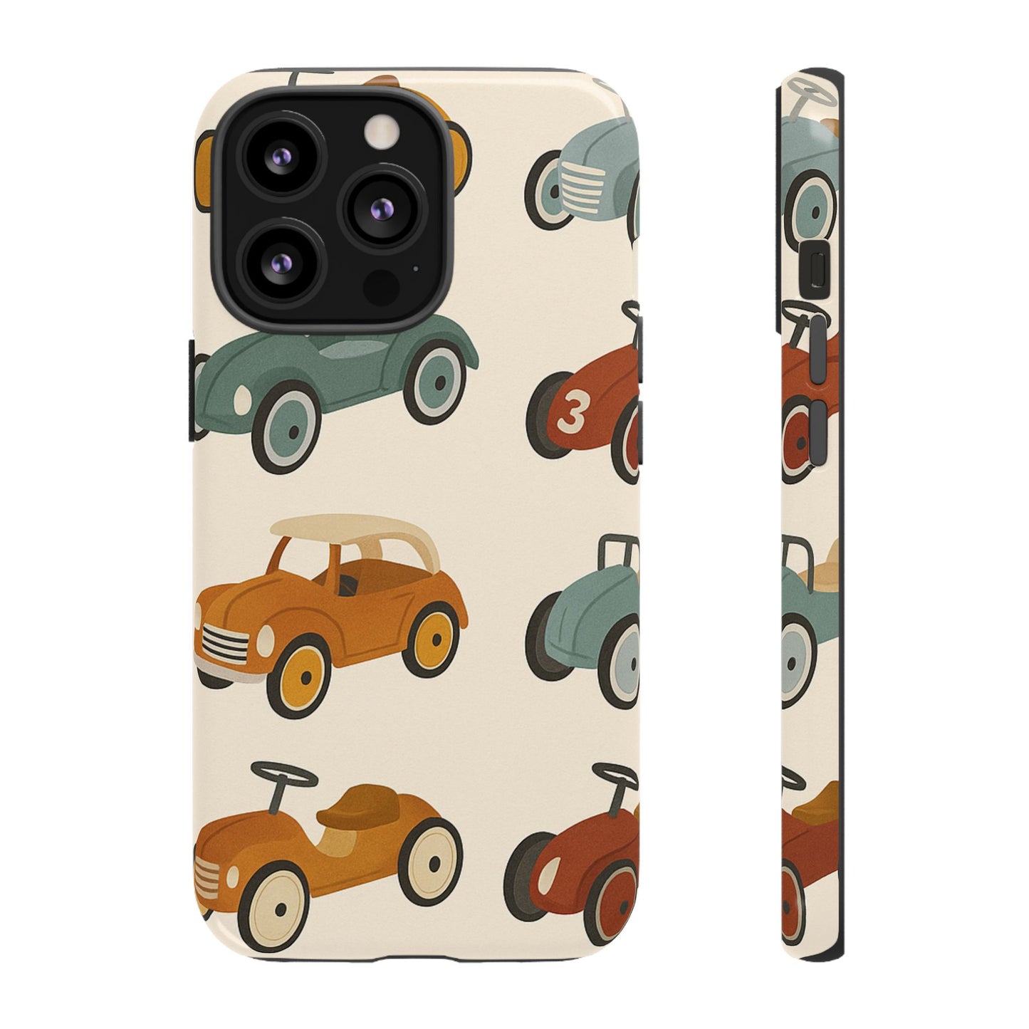 Vintage Car Phone Case, Tough Cases, Kids Gift, Car Lover Accessory, Retro Style, Phone Protection, Unique Design, pedal cars