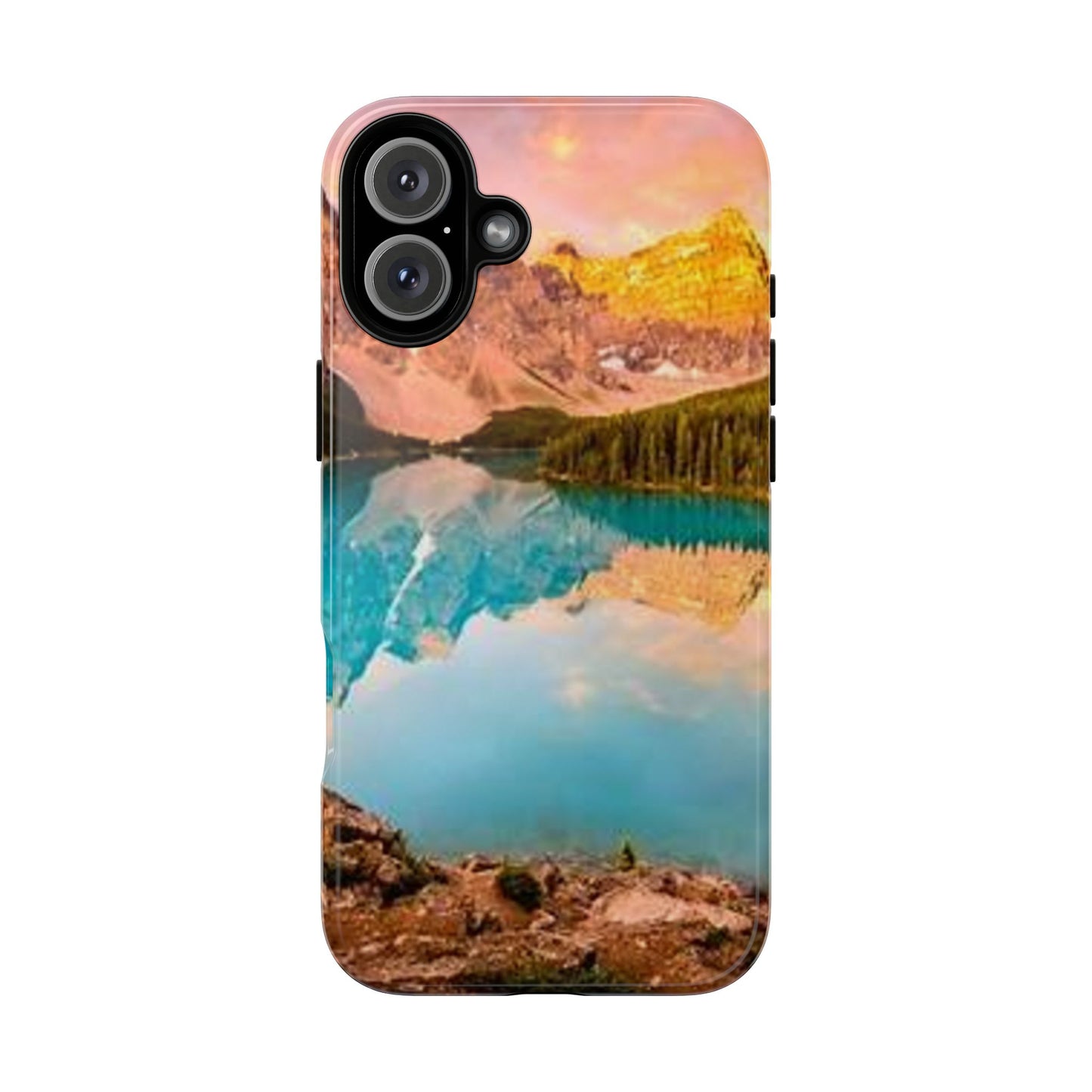 Nature-Inspired Phone Case with Mountain and Lake Design, Aesthetic Tough Cases for Outdoor Lovers, Phone Protection, Gift for Nature [...]