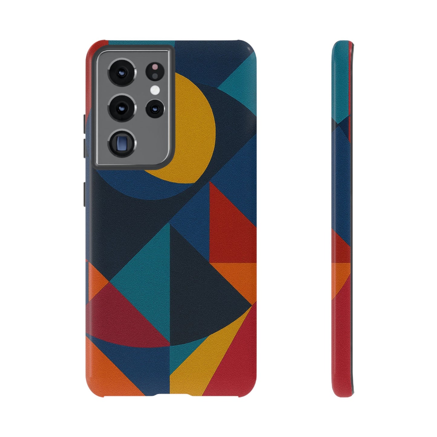 Vibrant Phone Case, Colorful Phone Cover, Geometric Design, Artistic Gift, Trendy Accessory, Vibrant Colors, Unique Design