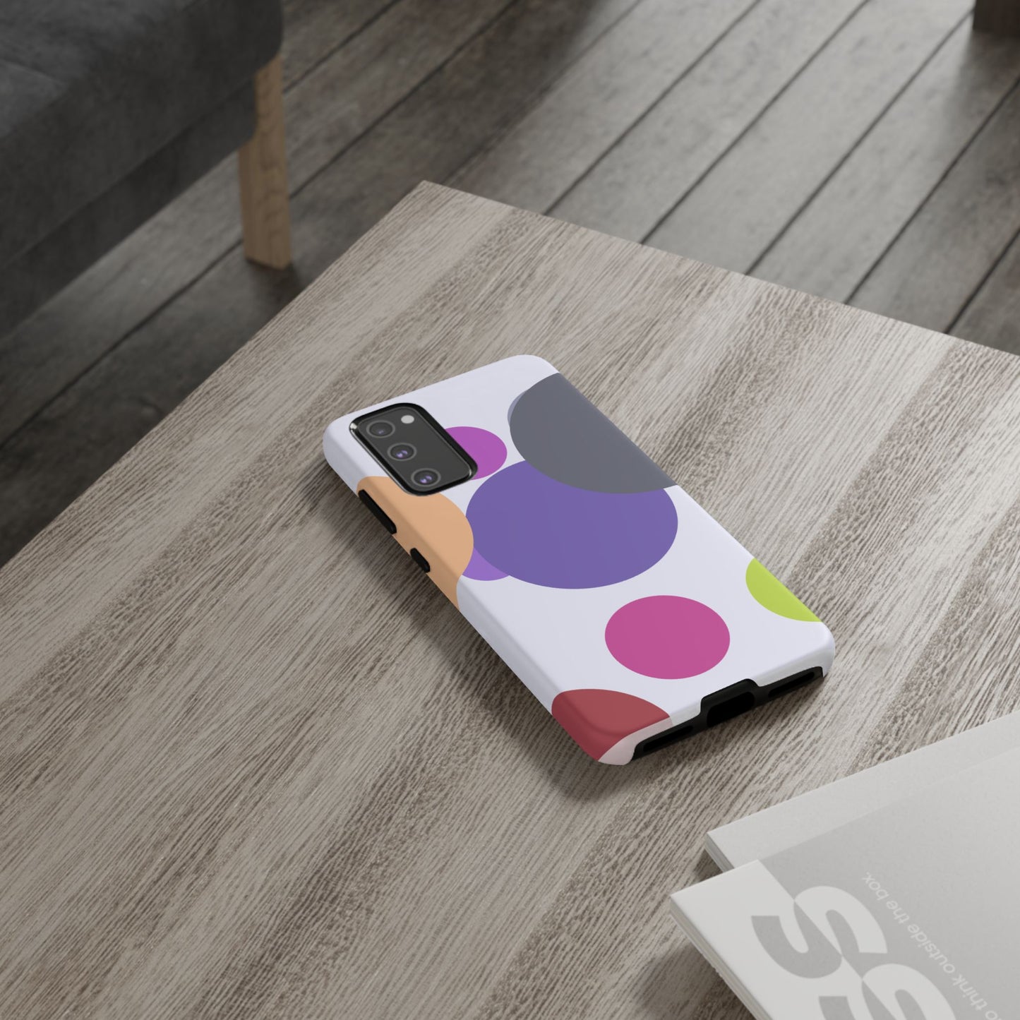 Colorful Geometric Phone Case, Bold Protective Cover for iPhone, Unique Gift for Trendy Teens, Fun Customizable Cases, Modern Design