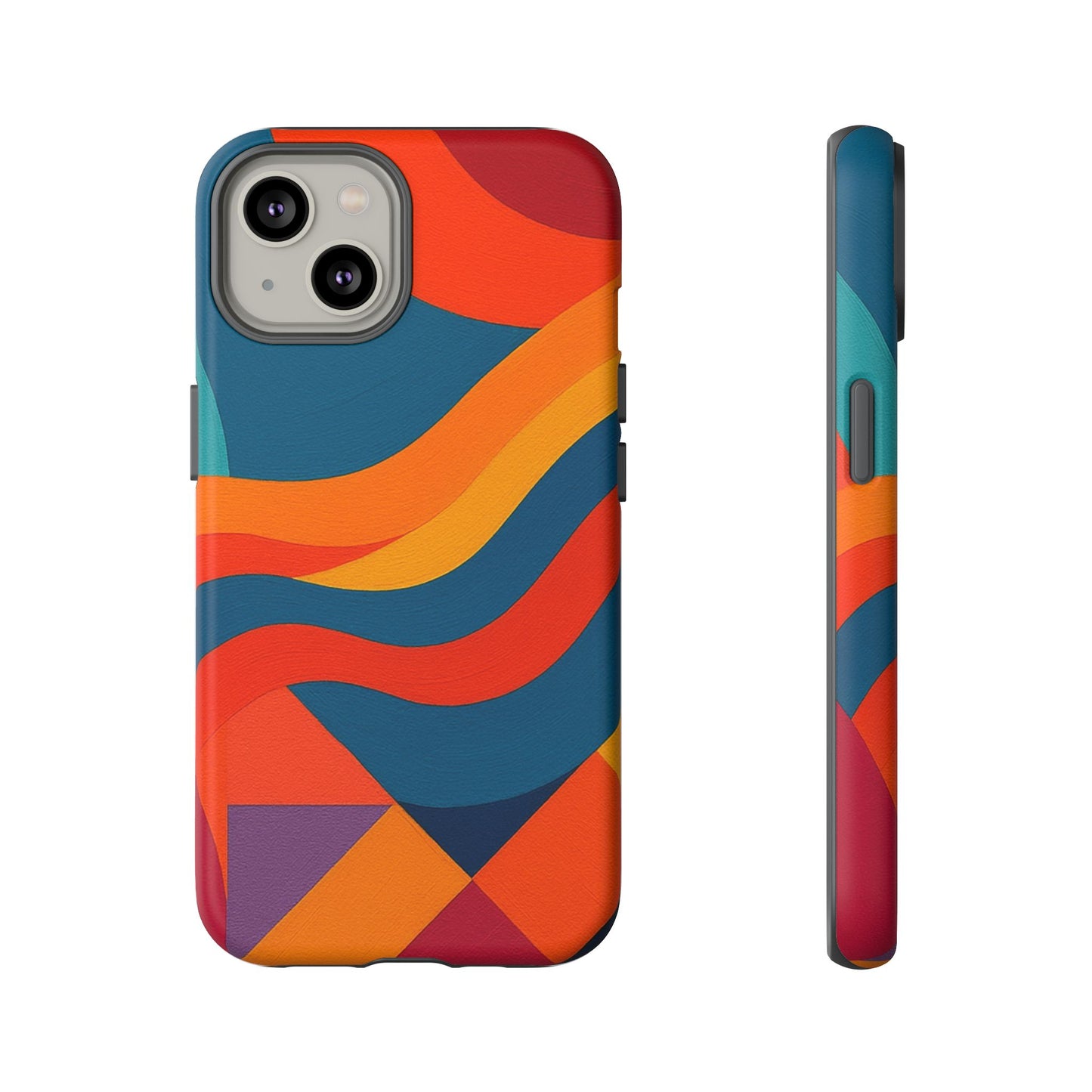 Vibrant Phone Case, Abstract Design Cover, Tough Cases for All Occasions, Stylish Gift for Tech Lovers, Modern Phone Accessories
