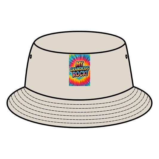 Vibrant Bucket Hat: Perfect for Grandparents, Trendy Summer Accessory, Unique Gift Idea, Outdoor Fun, Festival Wear