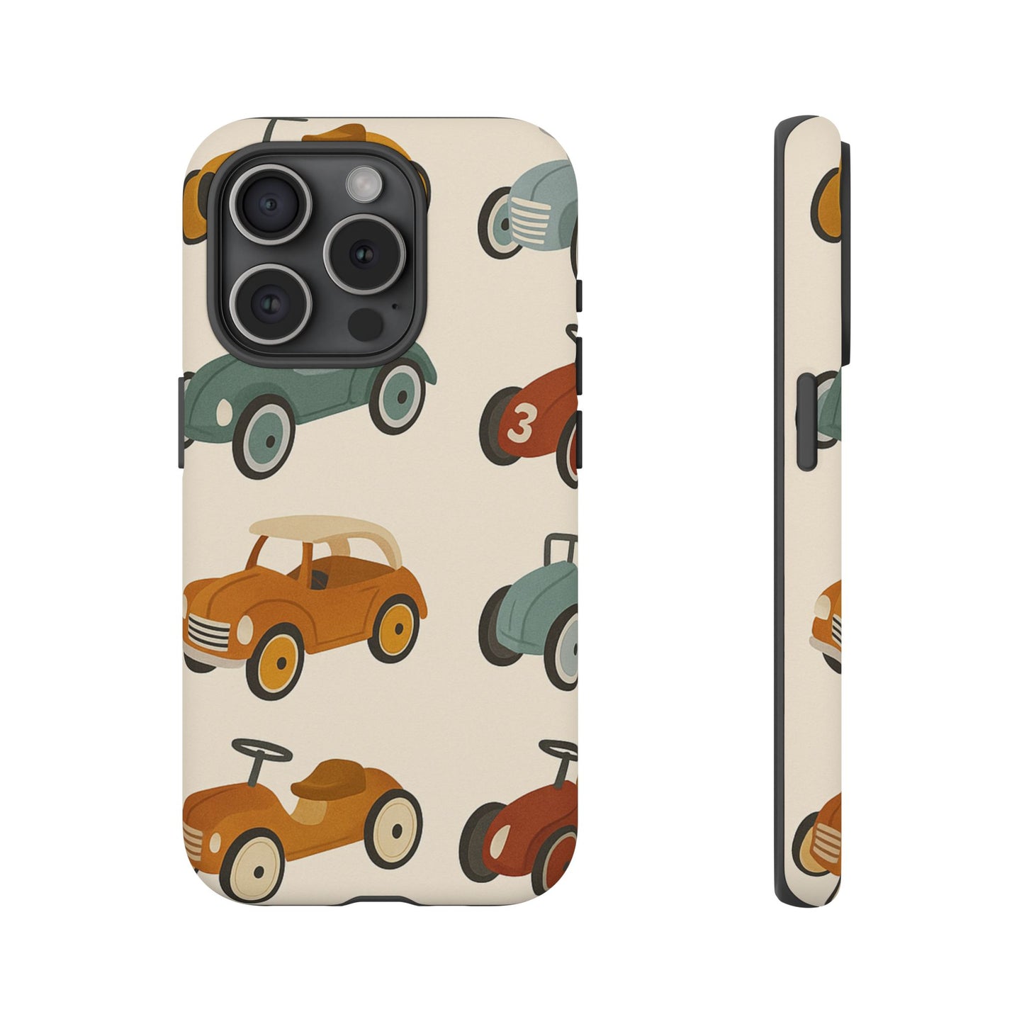 Vintage Car Phone Case, Tough Cases, Kids Gift, Car Lover Accessory, Retro Style, Phone Protection, Unique Design, pedal cars