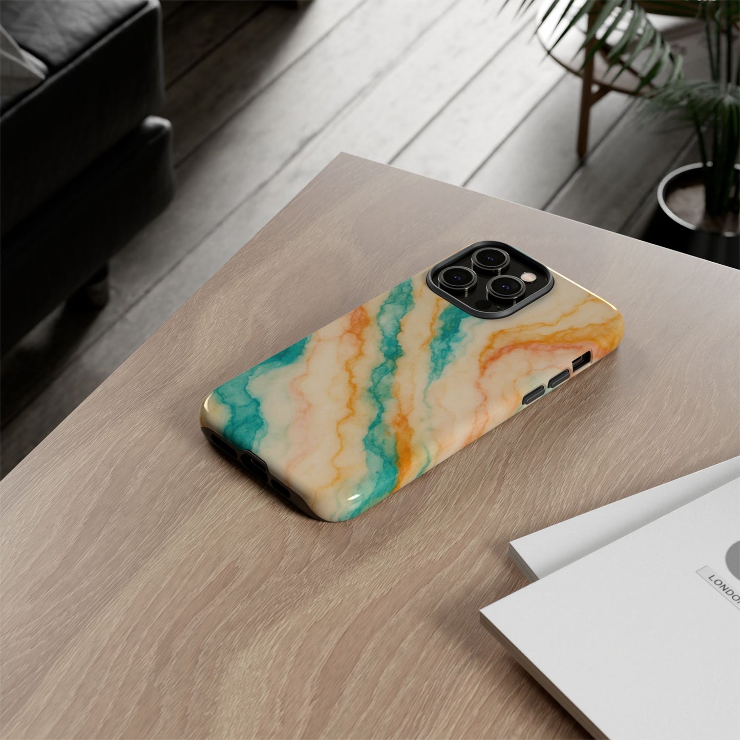 Stylish Phone Case - Tough Cases with Abstract Marble Design, Trendy Accessory, Gift for Her, Protective Case, Unique Phone Cover