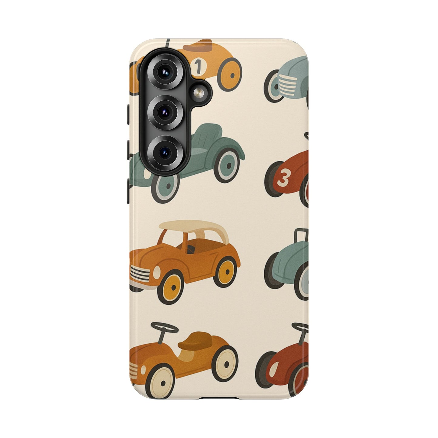 Vintage Car Phone Case, Tough Cases, Kids Gift, Car Lover Accessory, Retro Style, Phone Protection, Unique Design, pedal cars