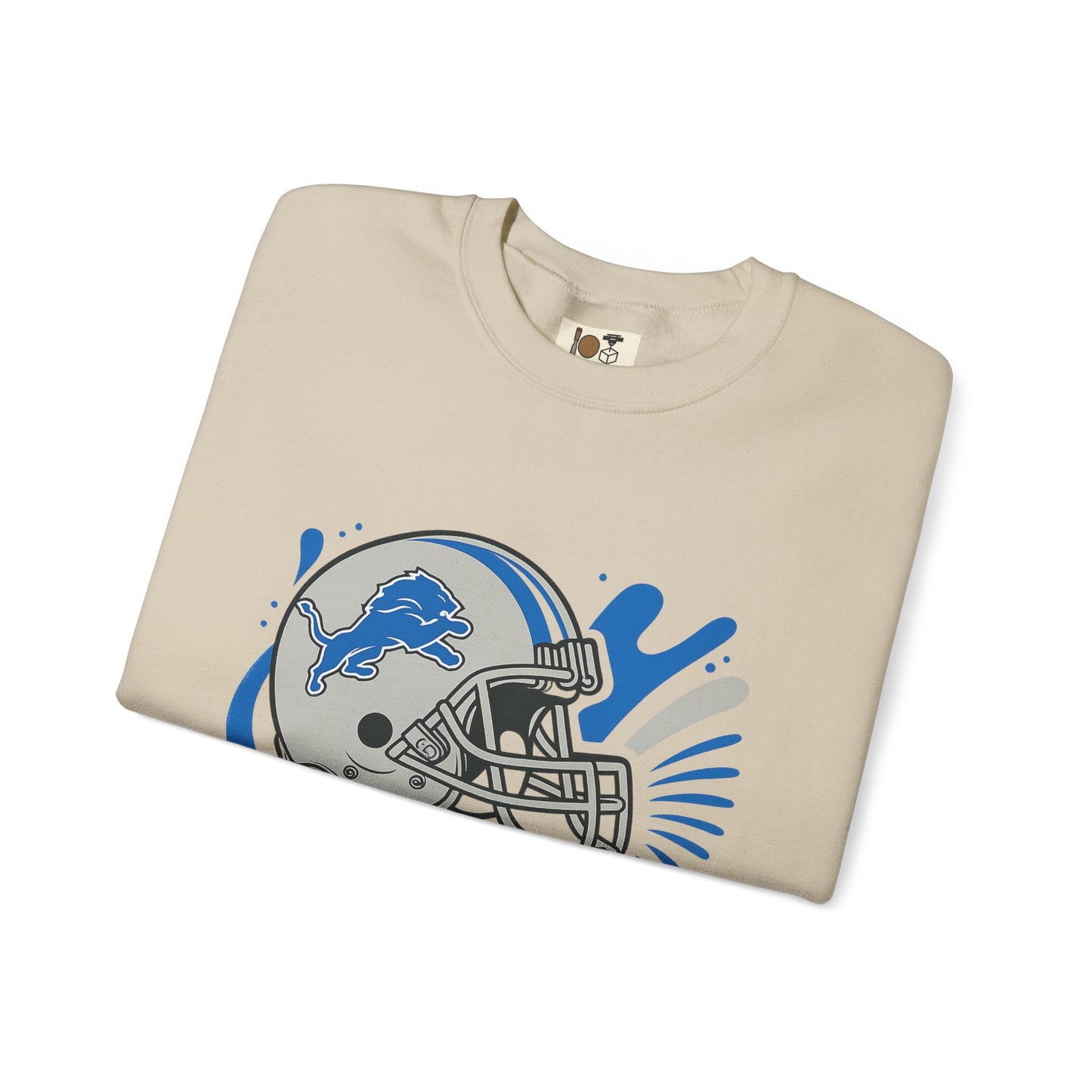 Detroit Lions Sweatshirt, Unisex Heavy Blend Crewneck, Game Day Apparel, Sports Fan Gift, NFL Team Merchandise, Casual Comfort