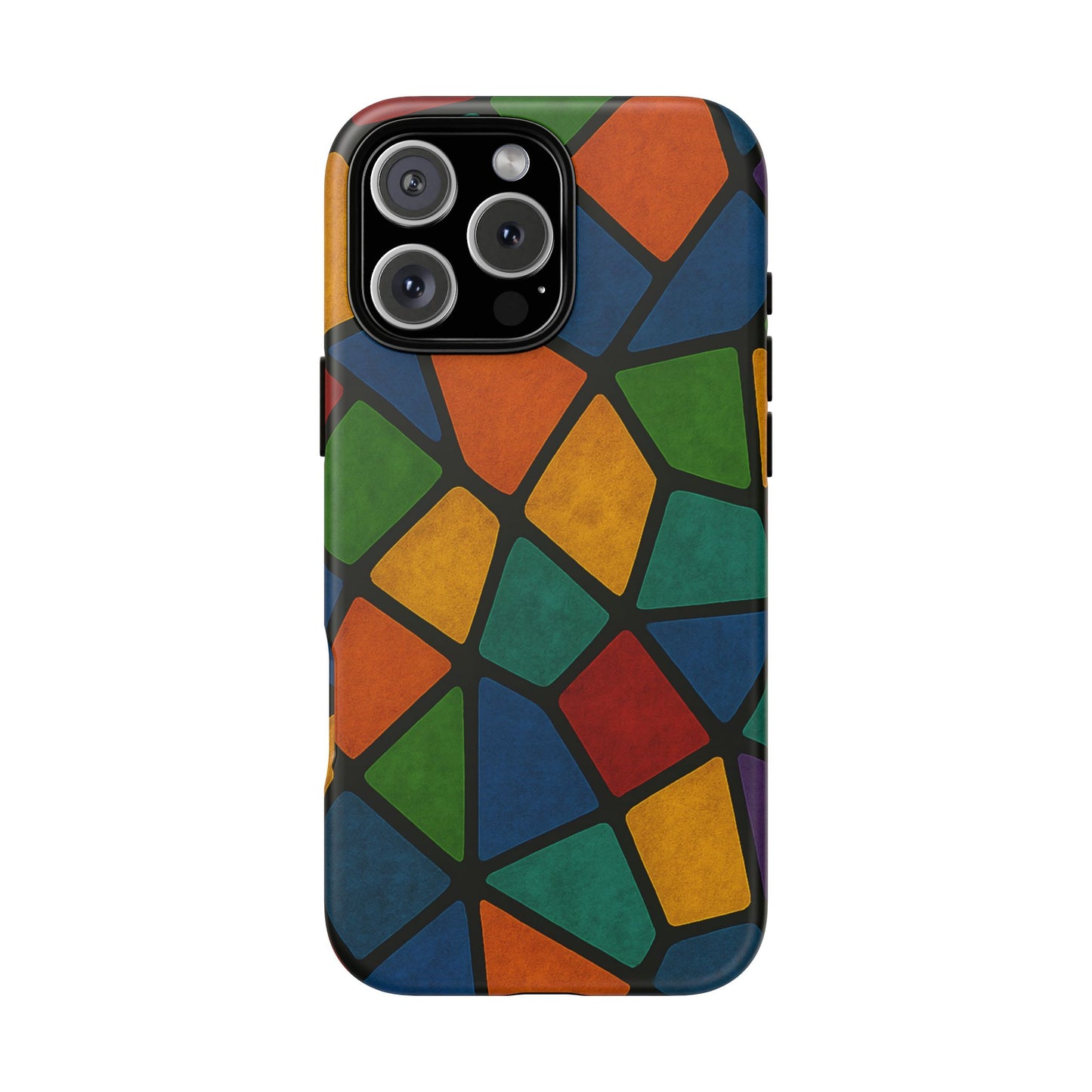 Colorful Mosaic Phone Case, Tough Cell Phone Cover, Vibrant Smartphone Protector, Unique Gift for Weddings, Birthday, Holidays
