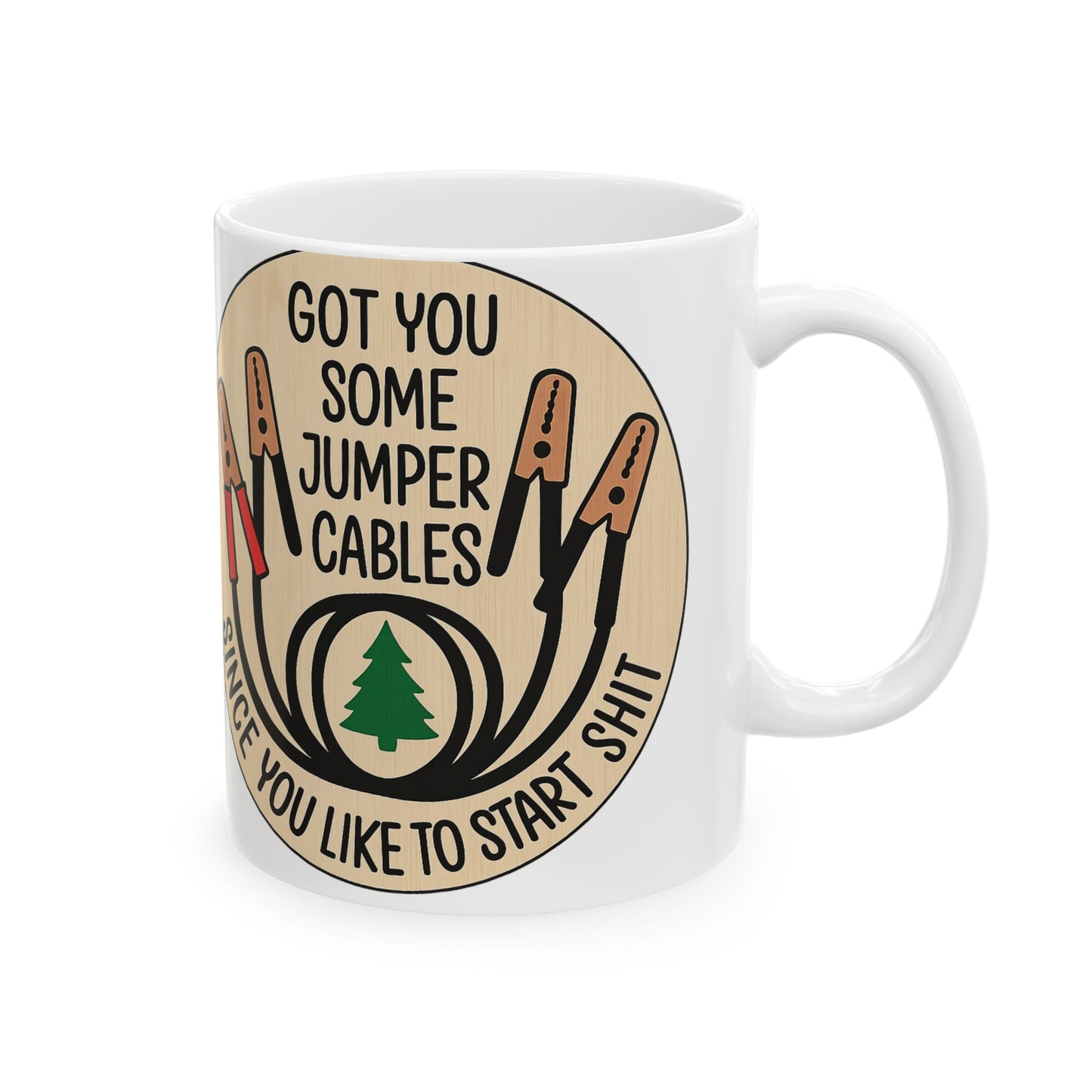 Humorous Ceramic Mug for Car Lovers, Funny Gift for Mechanics, 11oz or 15oz, Birthday, Father's Day, Coffee Cup