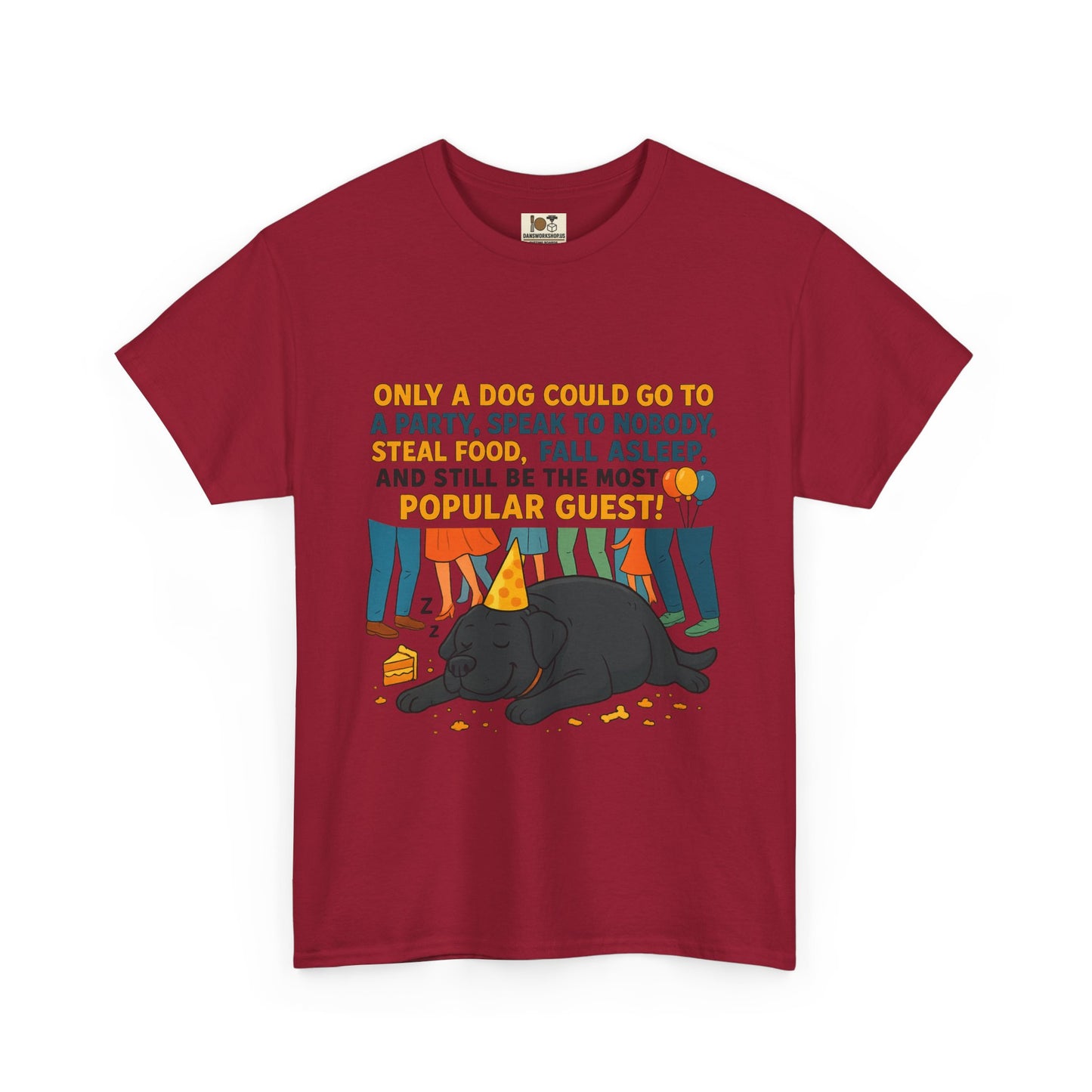 Funny Dog Lover Tee, Party Animal Shirt, Unique Gift for Dog Owners, Casual Wear, Pet Lover Gift, Birthdays, Dog Lovers