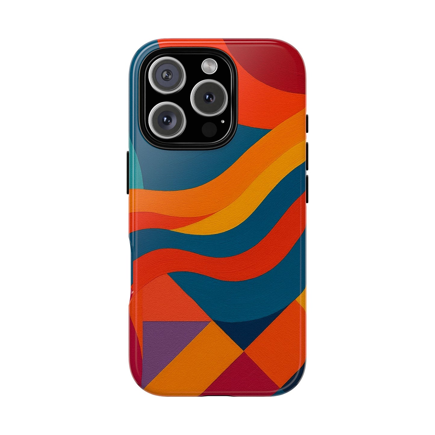 Vibrant Phone Case, Abstract Design Cover, Tough Cases for All Occasions, Stylish Gift for Tech Lovers, Modern Phone Accessories