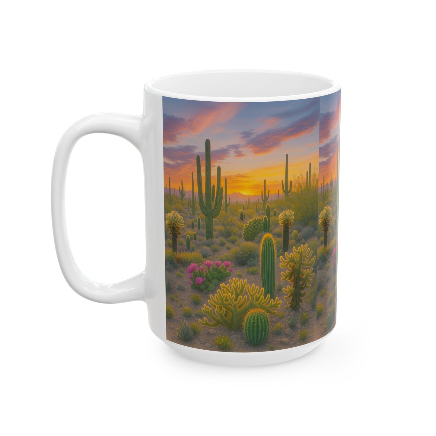 Desert Sunset Ceramic Mug, Cactus Coffee Cup, Nature Lover Gift, Home [...]