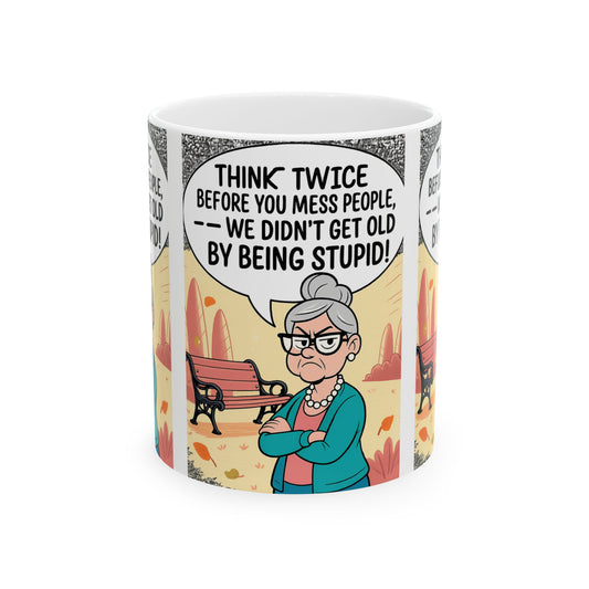 Sassy Granny Mug with Quote | Funny Ceramic Coffee Cup | Gift for Granny, Birthday Mug, Humorous Kitchenware, 11oz, 15oz