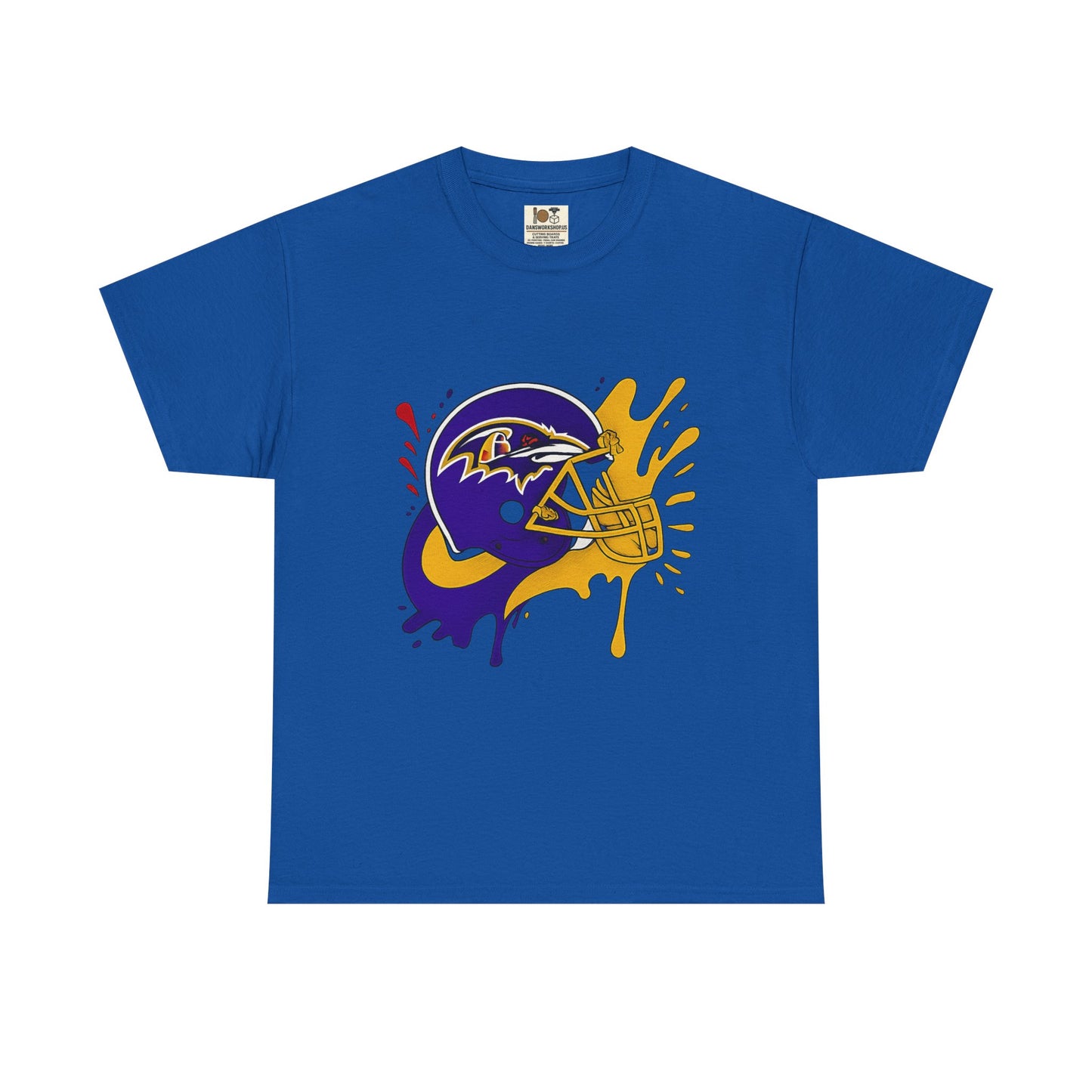 Baltimore Ravens Paint Splash Unisex Heavy Cotton Tee, Sports T-shirt, Football Fan Gift, Game Day Apparel, Team Pride Shirt