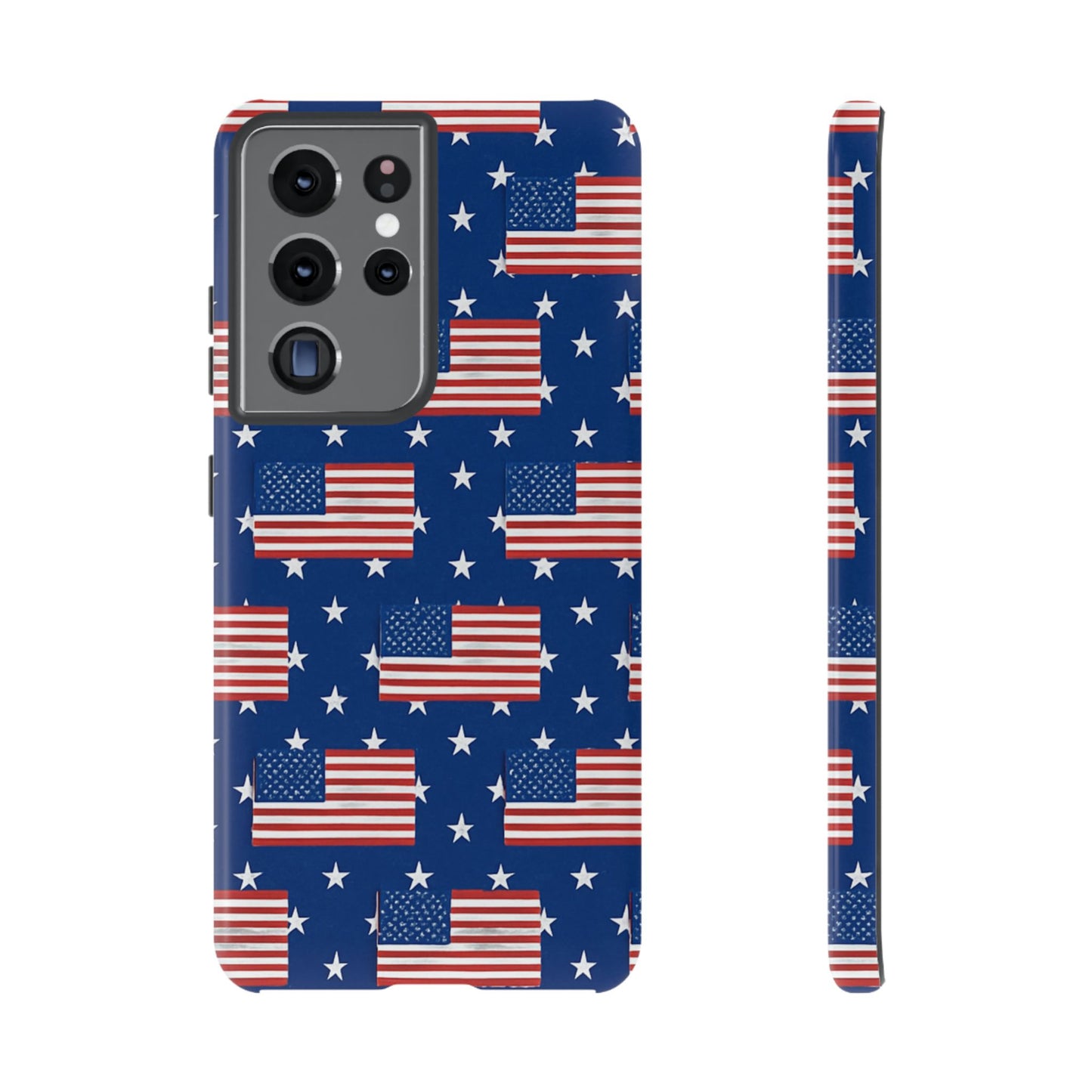 Patriotic Phone Case, Independence Day Accessories, American Flag Design, Star-Spangled Cover, Summer BBQ Gift