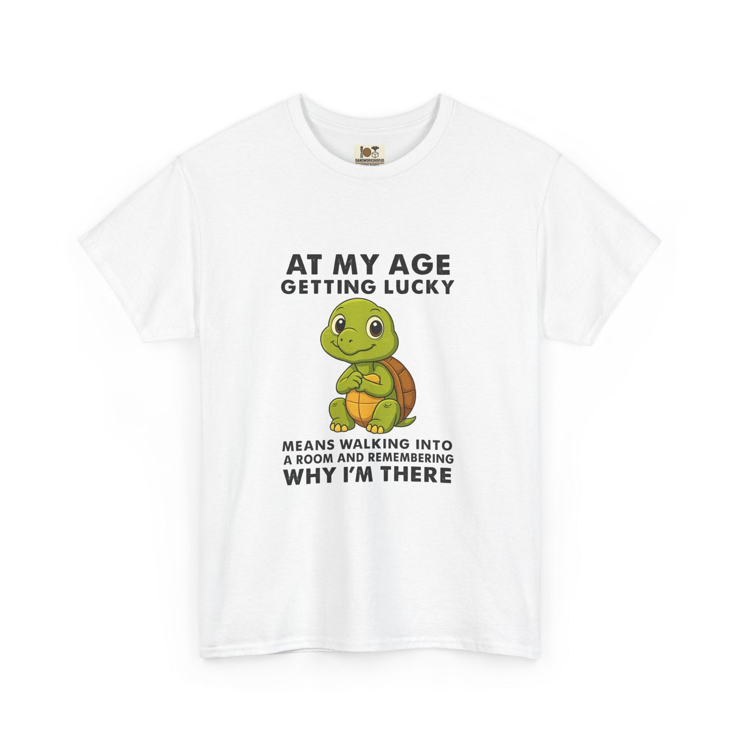 Funny Turtle Tee, Unisex Heavy Cotton T-shirt, Birthday Gift, Perfect for Turtle Lovers, Lighthearted Humor Shirt