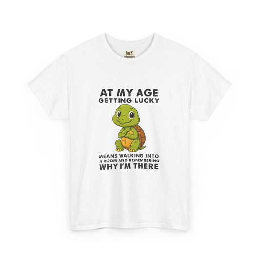 Funny Turtle Tee, Unisex Heavy Cotton T-shirt, Birthday Gift, Perfect for Turtle Lovers, Lighthearted Humor Shirt