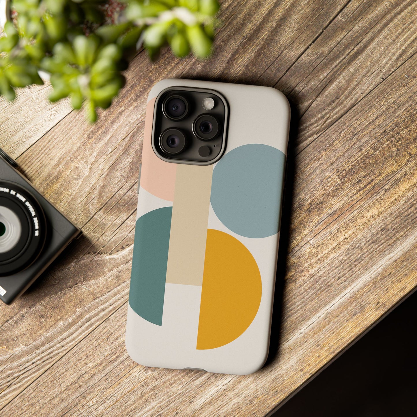 Minimalist Geometric Phone Case, Stylish Protective Cover for Phones, Modern Design, Gift for Him/Her, Trendy Tech Accessory