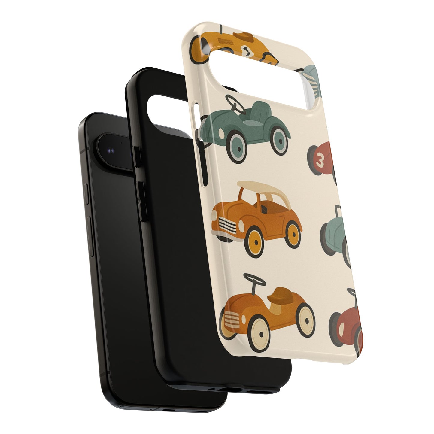 Vintage Car Phone Case, Tough Cases, Kids Gift, Car Lover Accessory, Retro Style, Phone Protection, Unique Design, pedal cars