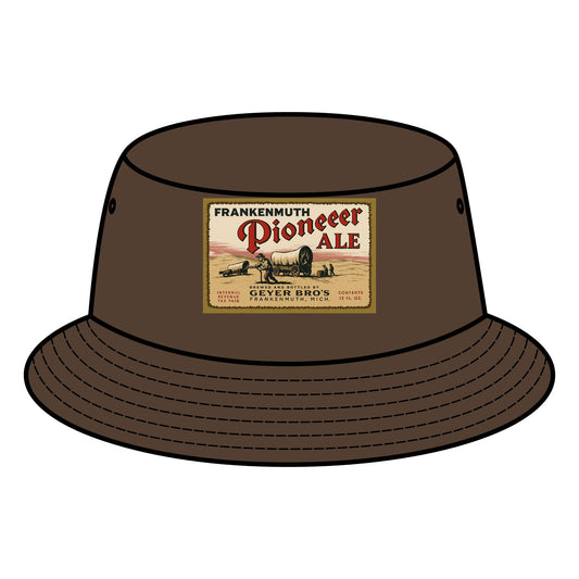Pioneer Ale Bucket Hat | Vintage Style, Summer Accessory, Outdoor Hat, Gift for Beer Lovers, Festival Wear