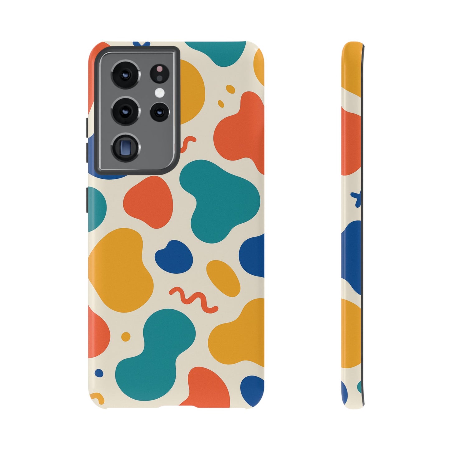 Colorful Phone Case with Abstract Design, Stylish Phone Cover, Trendy Tech Accessory for Her, Unique Gift Idea, Fun Patterned Case
