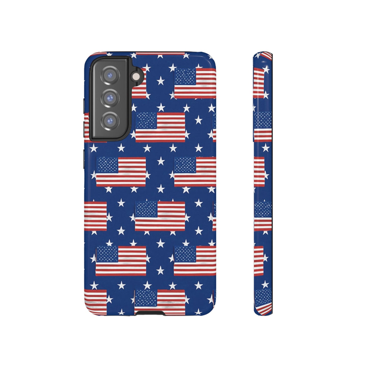 Patriotic Phone Case, Independence Day Accessories, American Flag Design, Star-Spangled Cover, Summer BBQ Gift