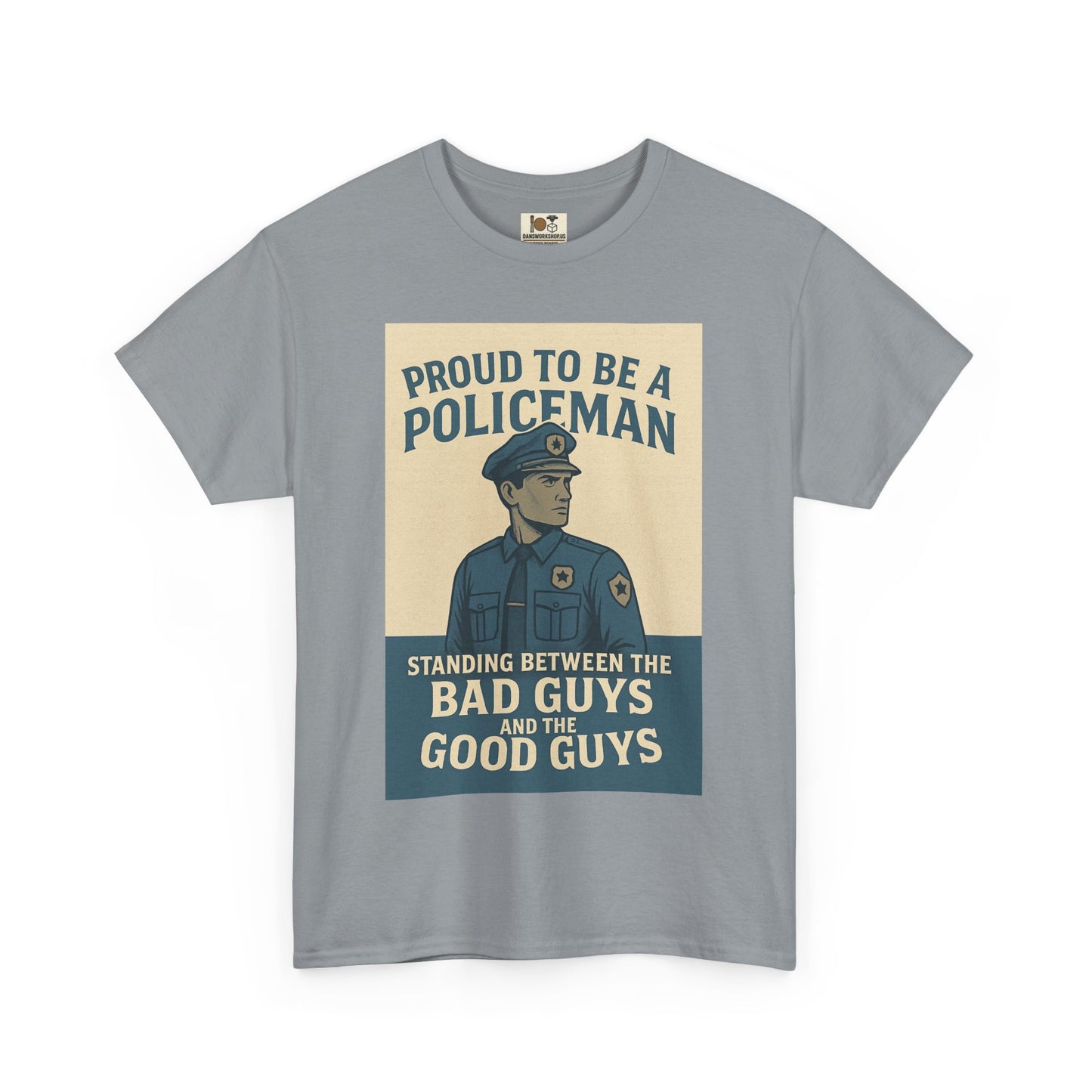 Proud to Be a Policeman Tee | Unisex Cotton Shirt, Police Apparel, Law Enforcement Gift, Support Our Police, Motivational Graphic Tee