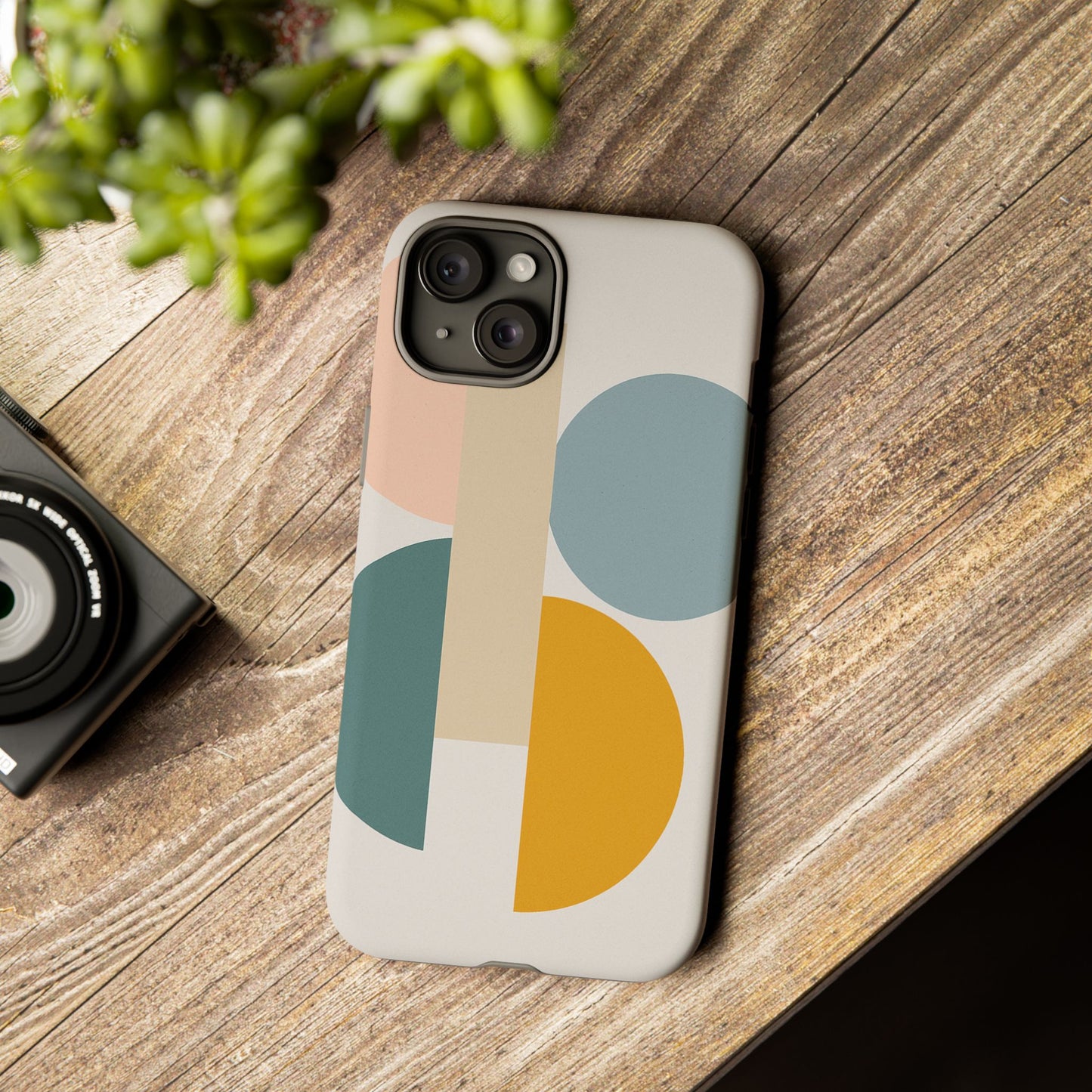 Minimalist Geometric Phone Case, Stylish Protective Cover for Phones, Modern Design, Gift for Him/Her, Trendy Tech Accessory