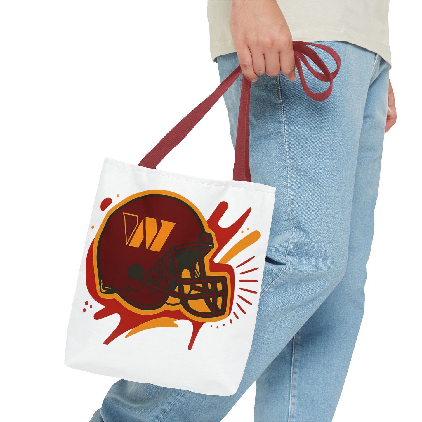 Sporty Tote Bag with Custom Football Helmet Design, Perfect for Game Day, Sports Enthusiasts, Gift for Fans, Everyday Use, Promotion
