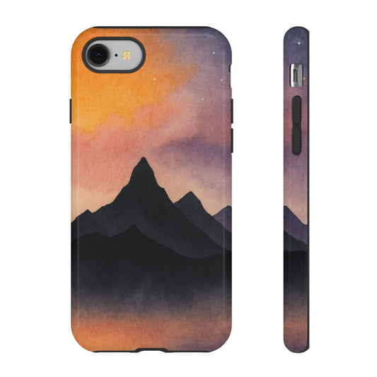 Mountain Sunset Phone Case, Nature Lover's Gift, Adventure Phone Cover, Unique Cellphone Accessories, Outdoor Enthusiast Decor